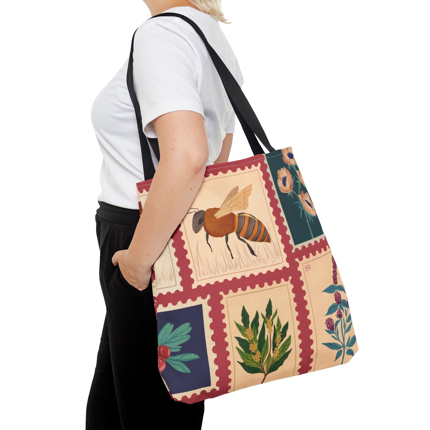 Vintage Botanical Tote Bag