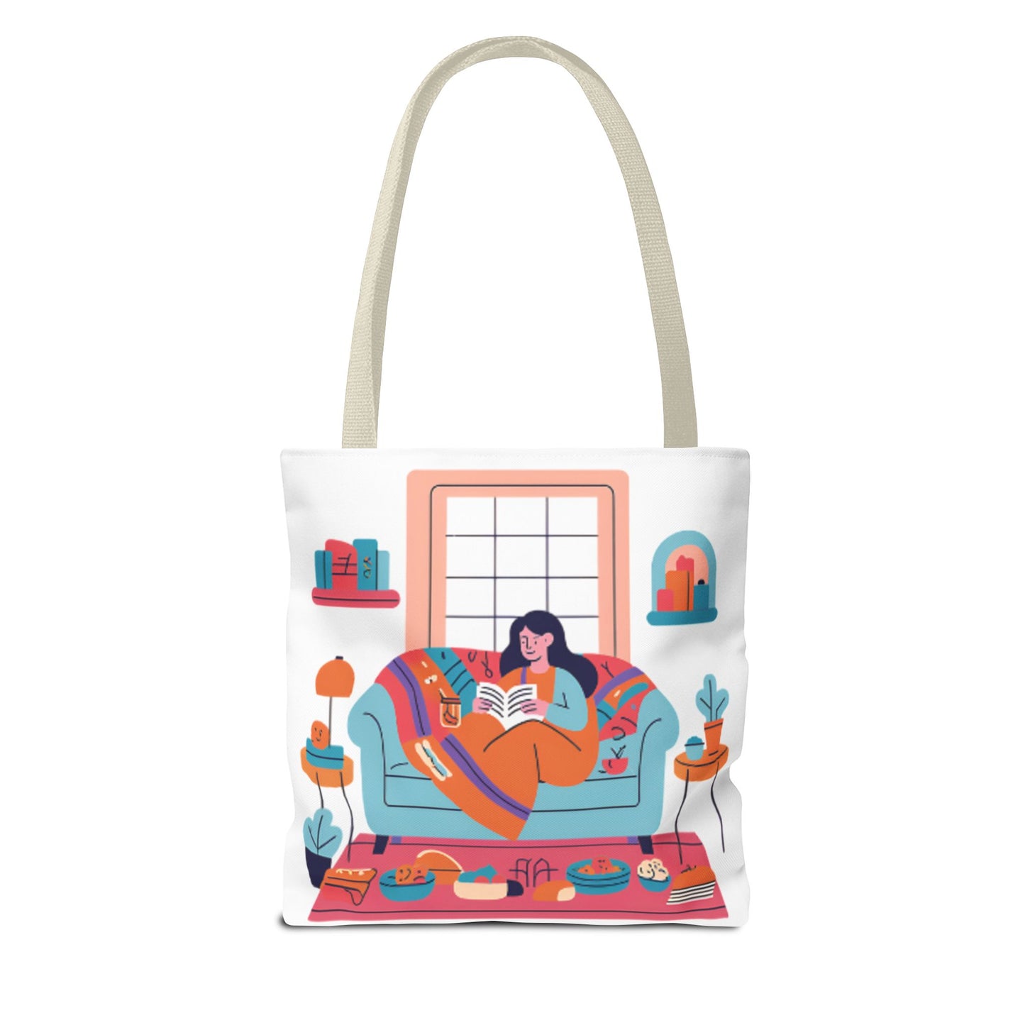 Cozy Reading Tote Bag