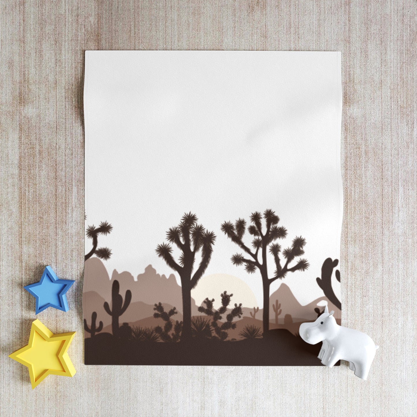 Yeehaw Corral  Throw Blanket - Desert Oasis