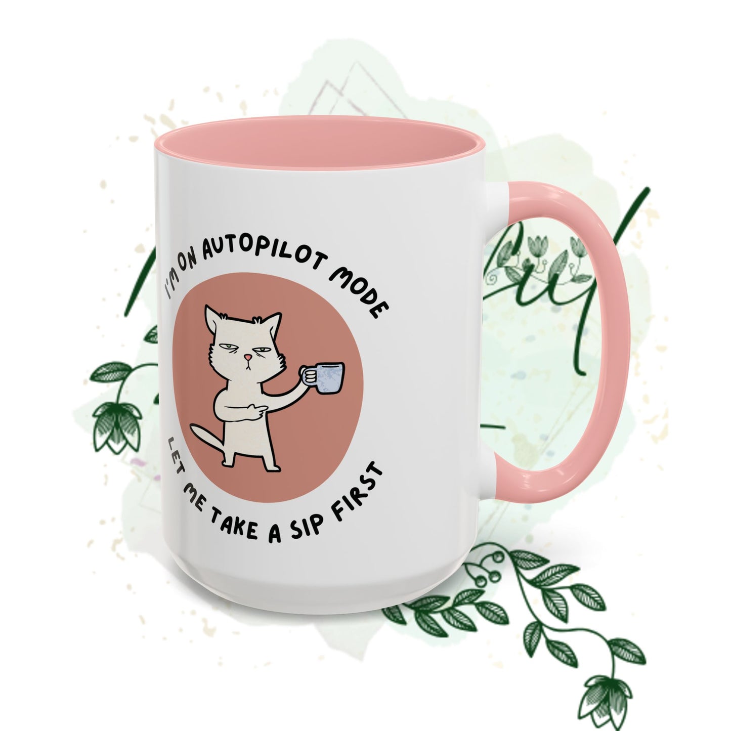 Funny Cat Autopilot Coffee Mug| 11oz & 15oz