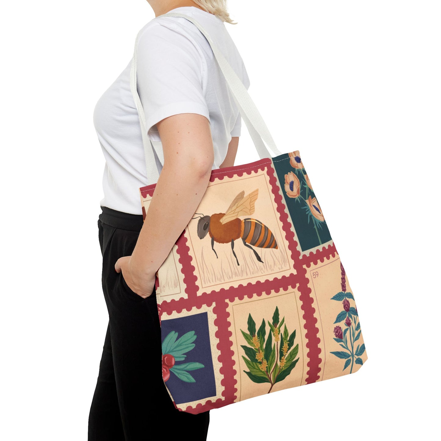 Vintage Botanical Tote Bag