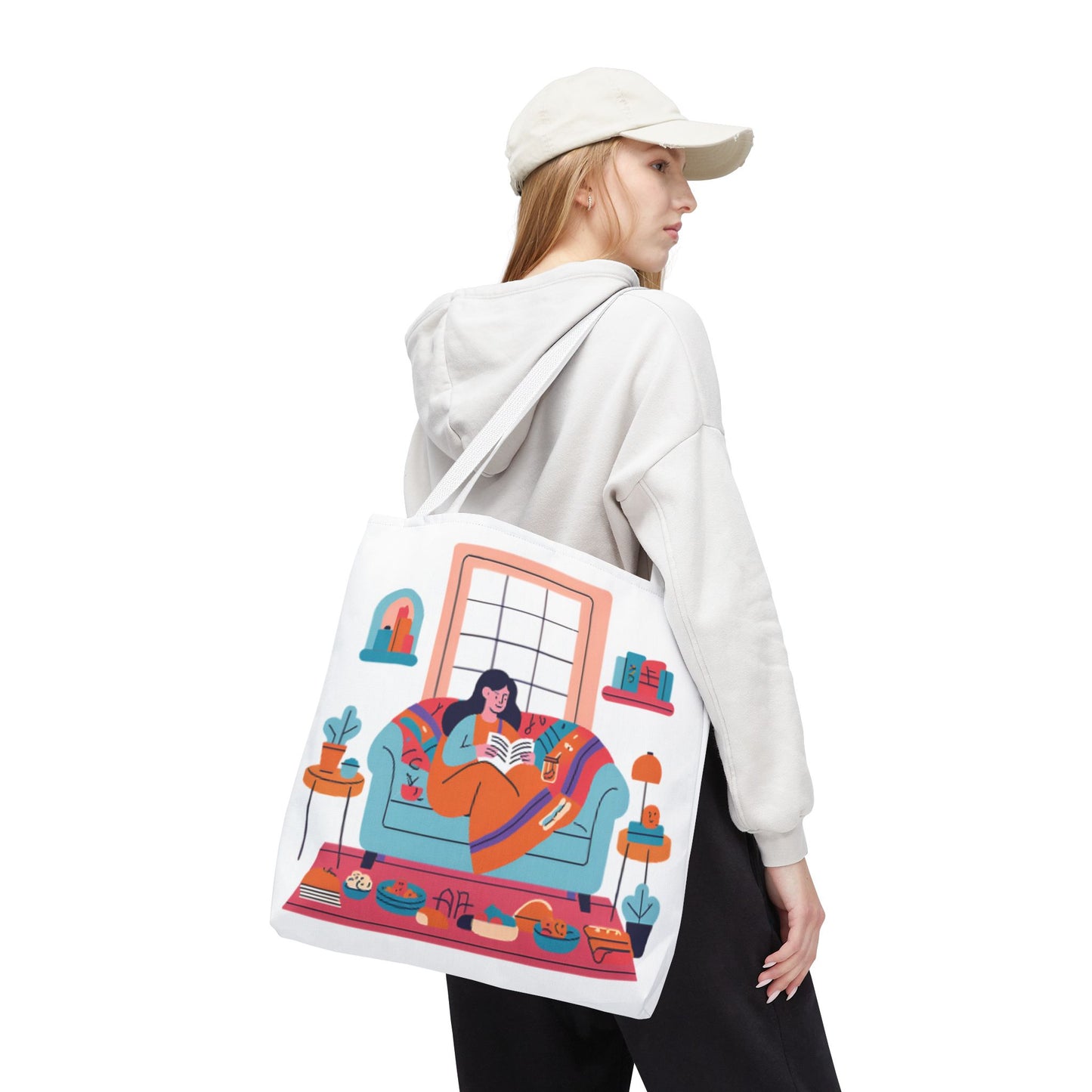 Cozy Reading Tote Bag