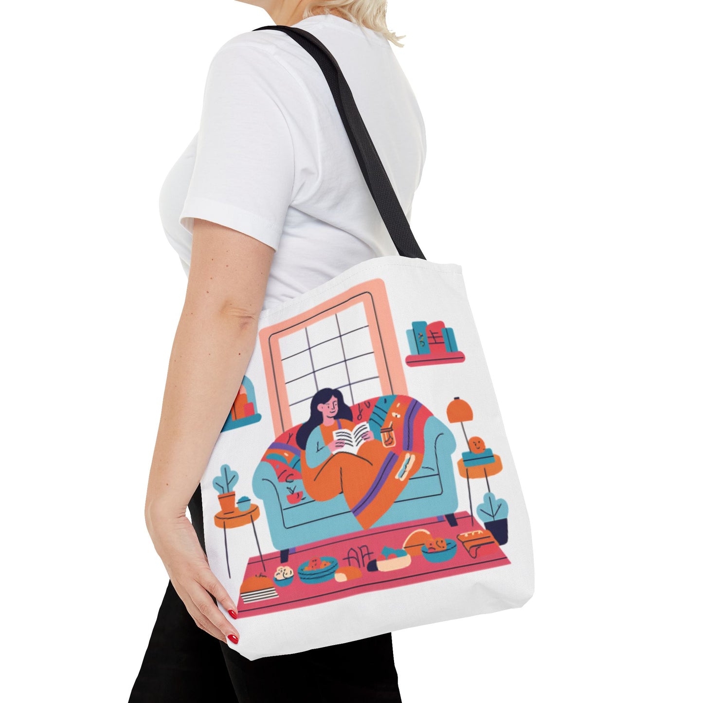 Cozy Reading Tote Bag