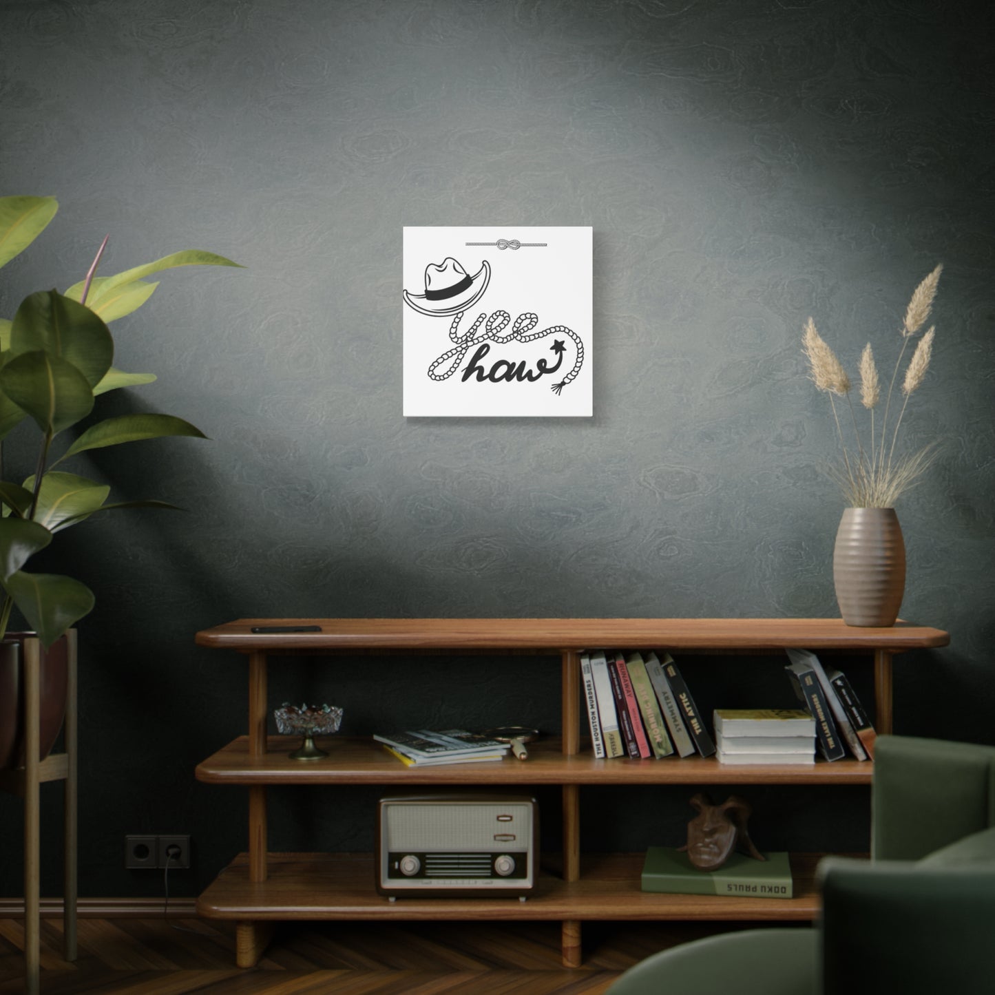 Yeehaw Corral Canvas Art - Stretched Matte Wall Decor