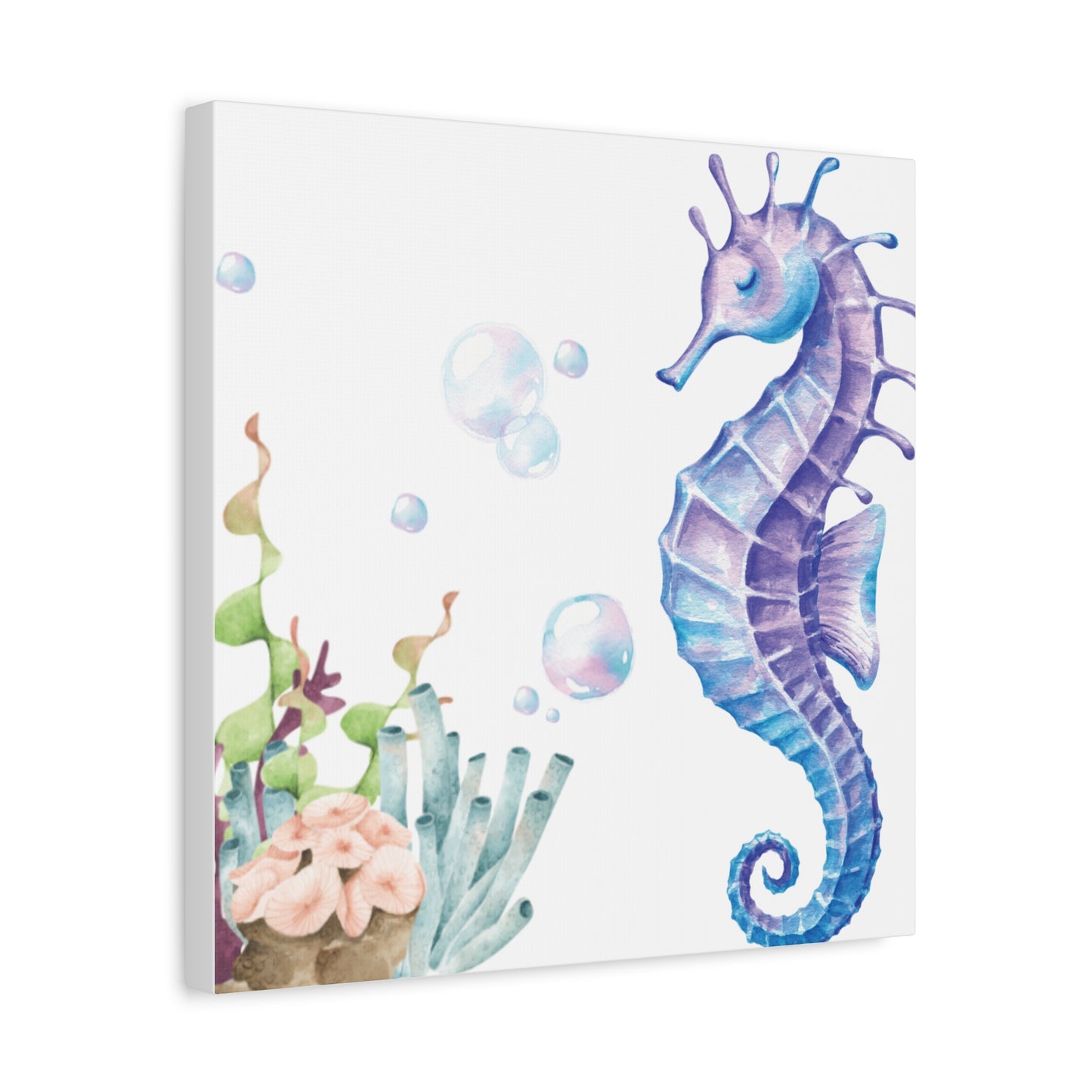 Wild & Wonder Canvas Art - Seahorse