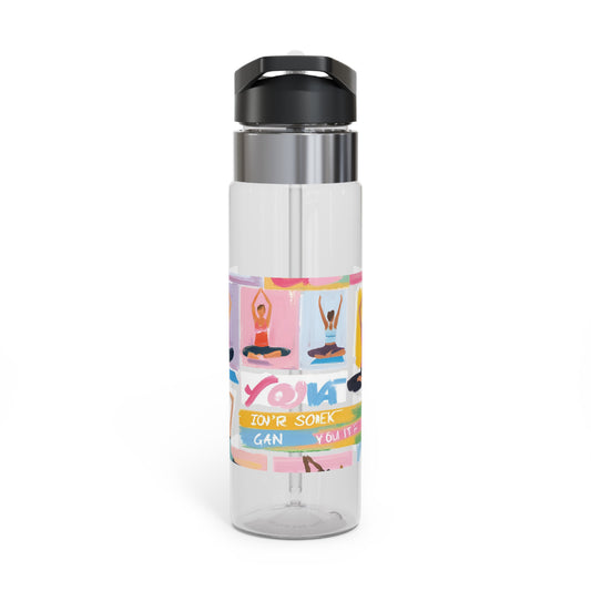 Yoga-Inspired Sport Bottle | 20oz Tritan Water Bottle for Fitness Enthusiasts