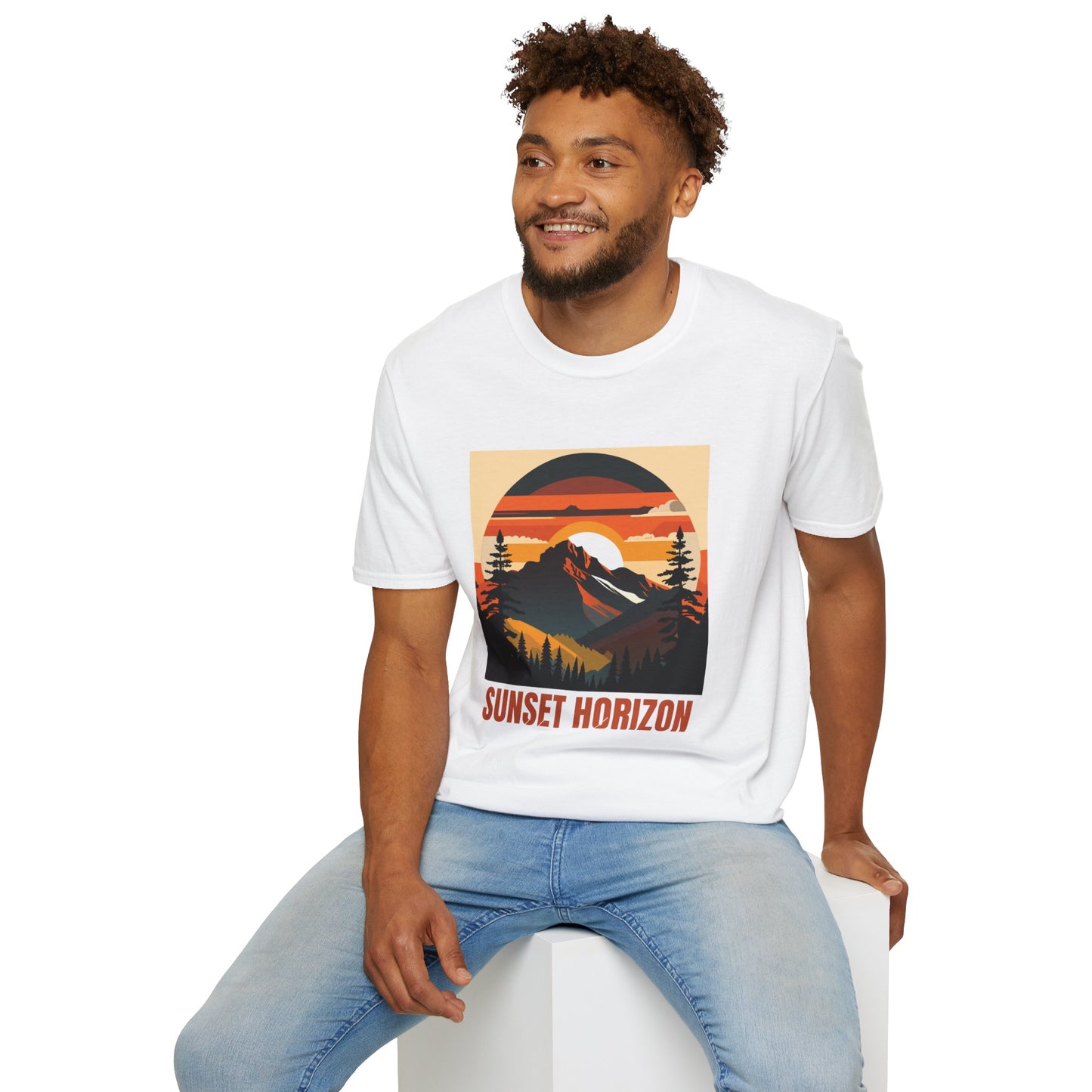 Sunset Horizon Unisex Softstyle T-Shirt