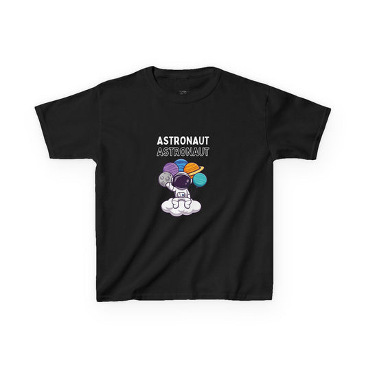 Astronaut Kids Heavy Cotton Tee - Space Adventure T-Shirt
