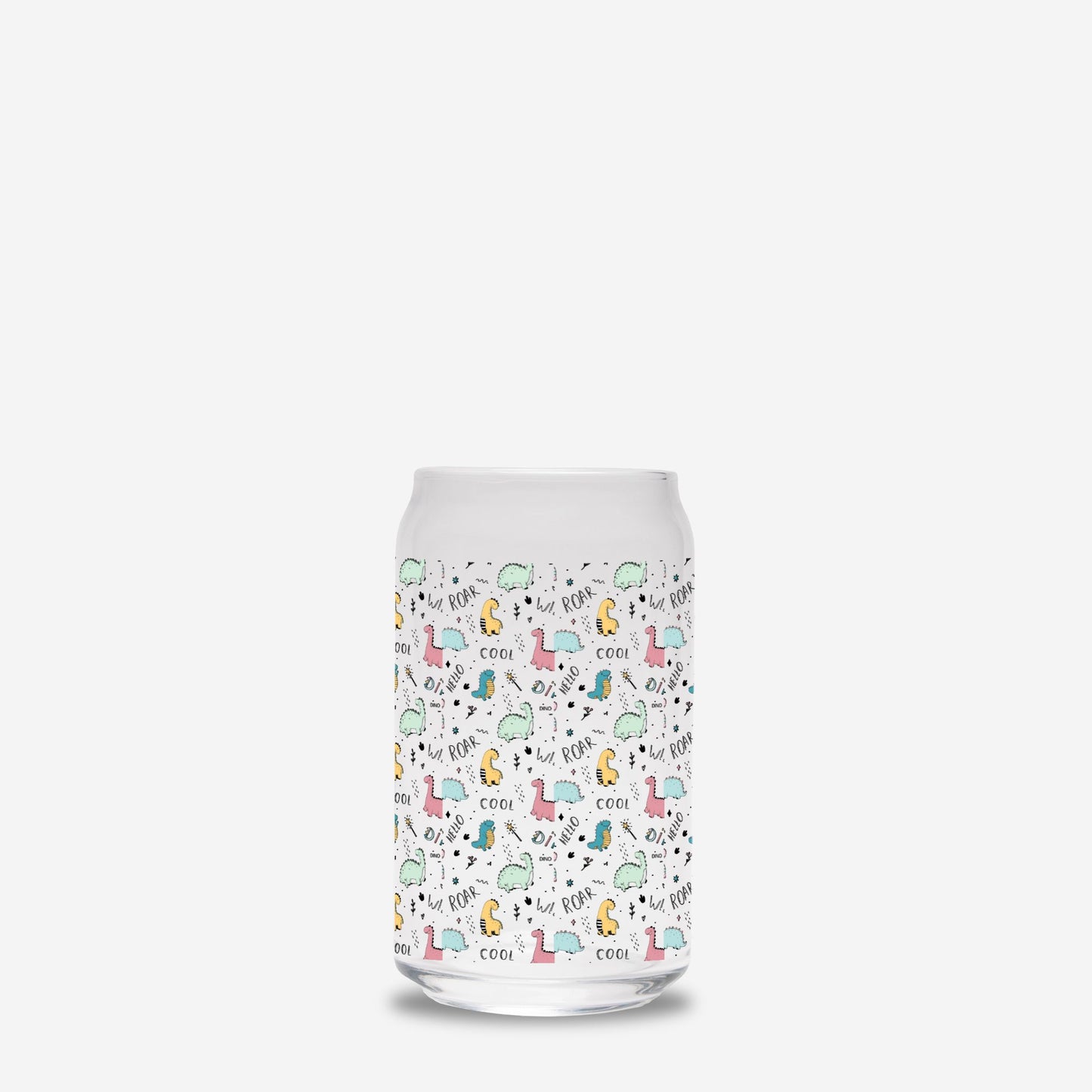 Little Dino Glass Mug 16oz