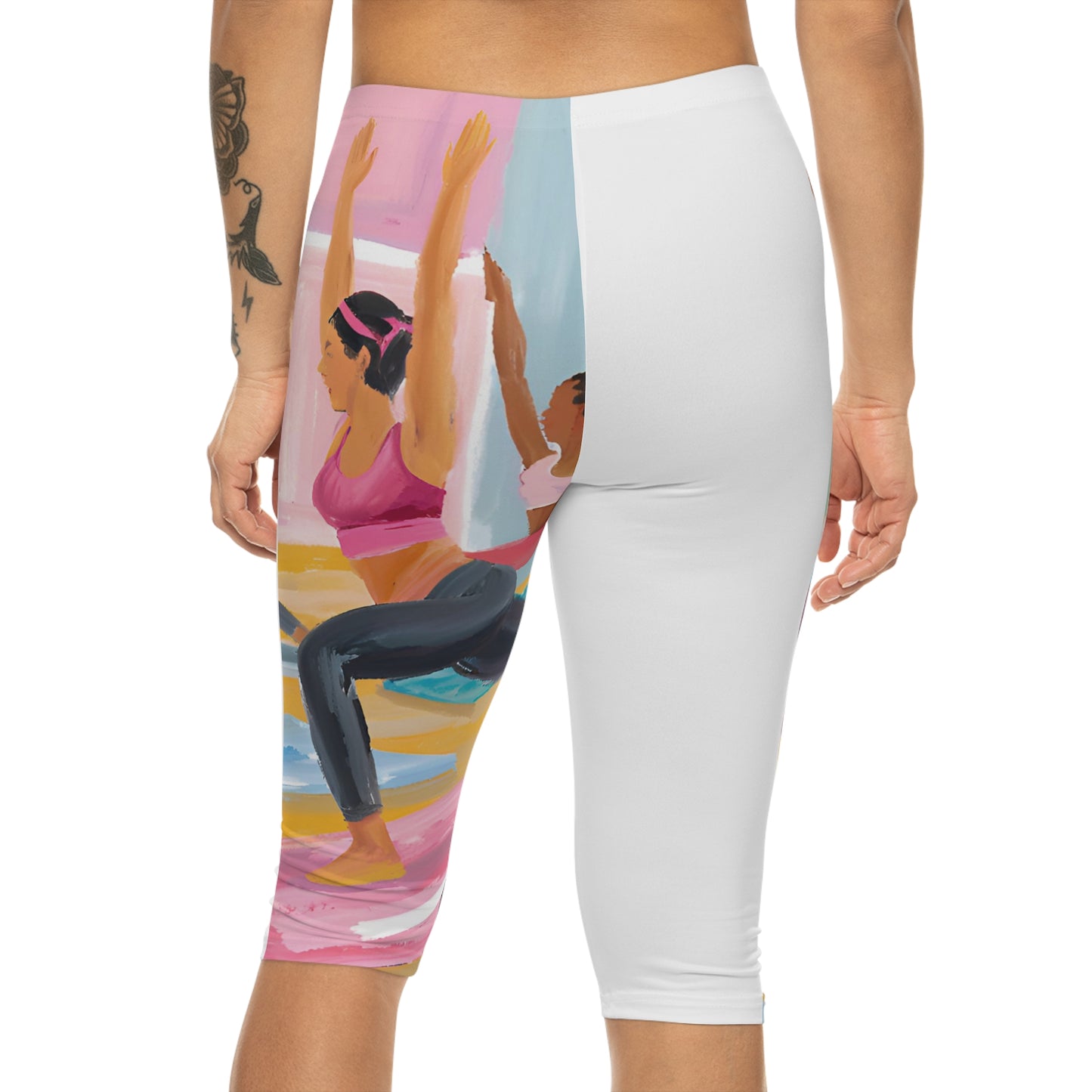 Yoga-Inspired Women’s Capri Leggings - Vibrant Fitness Activewear
