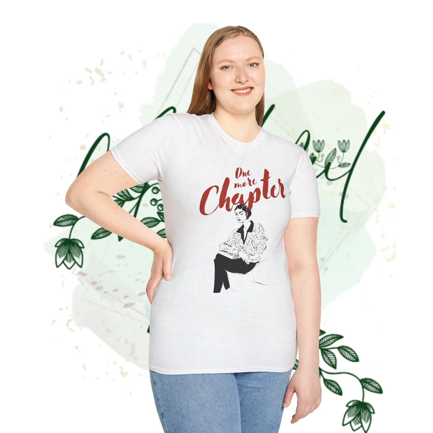 One More Chapter Unisex Softstyle T-Shirt - Cozy Literary Tee for Book Lovers
