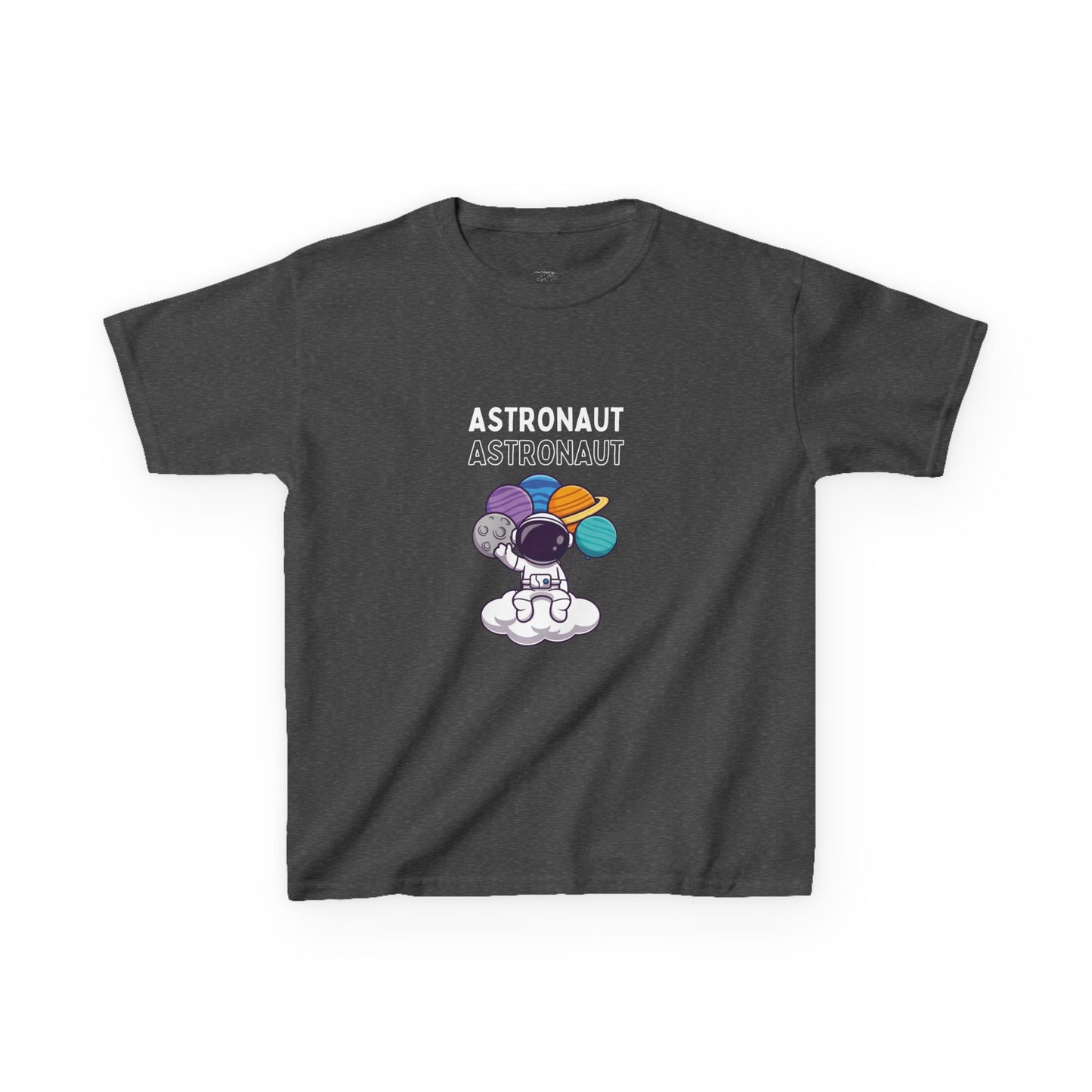 Astronaut Kids Heavy Cotton Tee - Space Adventure T-Shirt