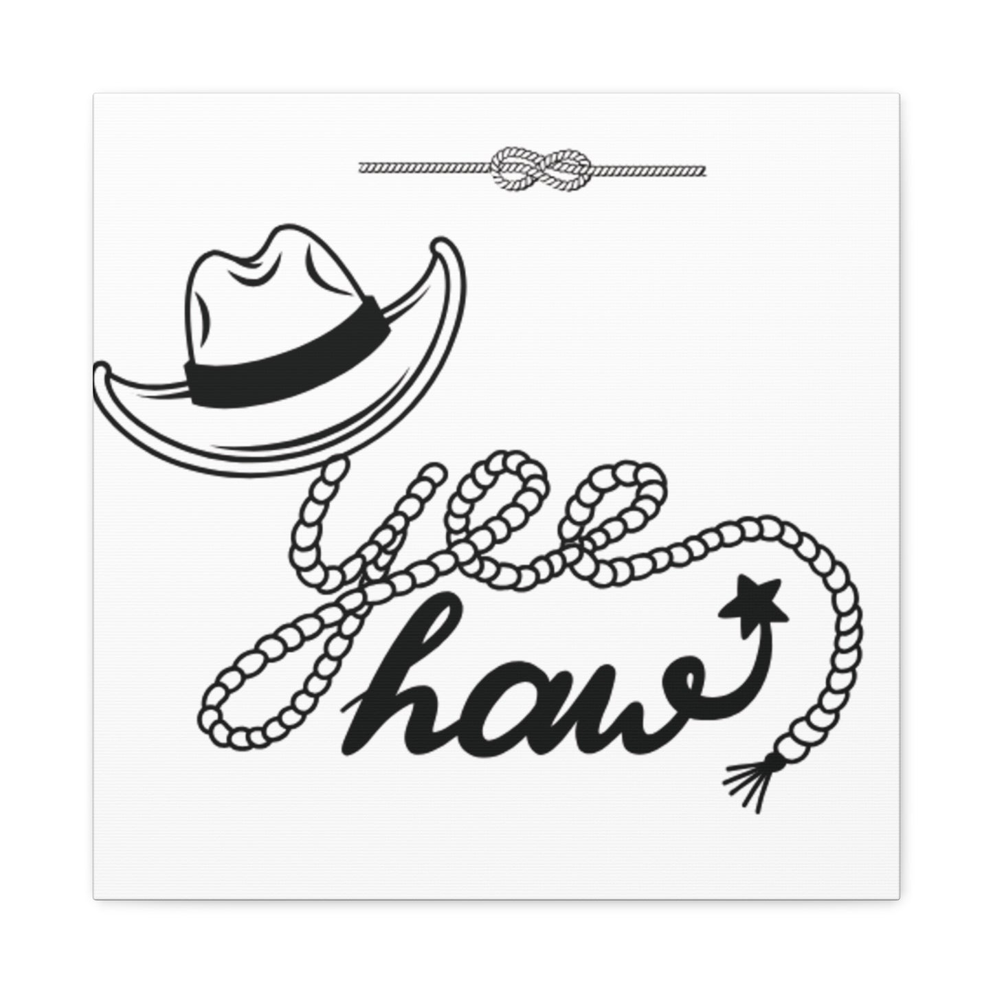 Yeehaw Corral Canvas Art - Stretched Matte Wall Decor