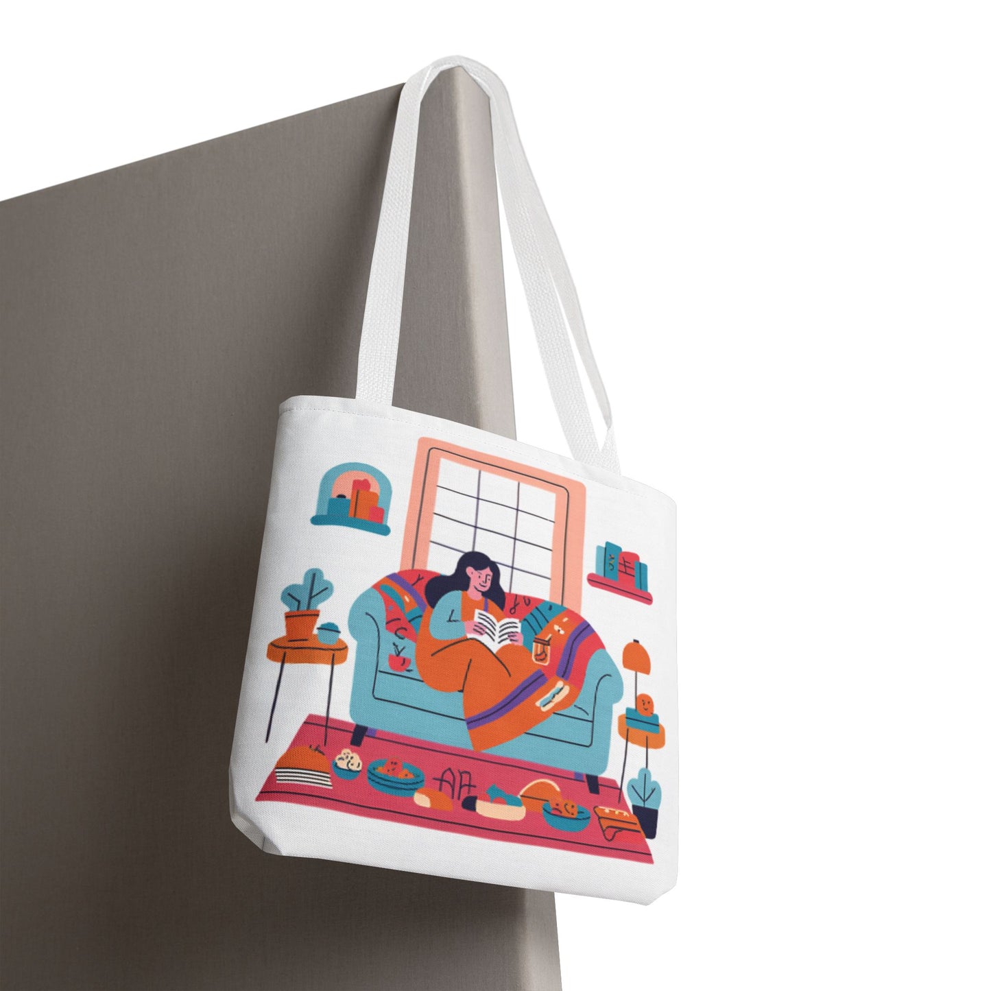 Cozy Reading Tote Bag