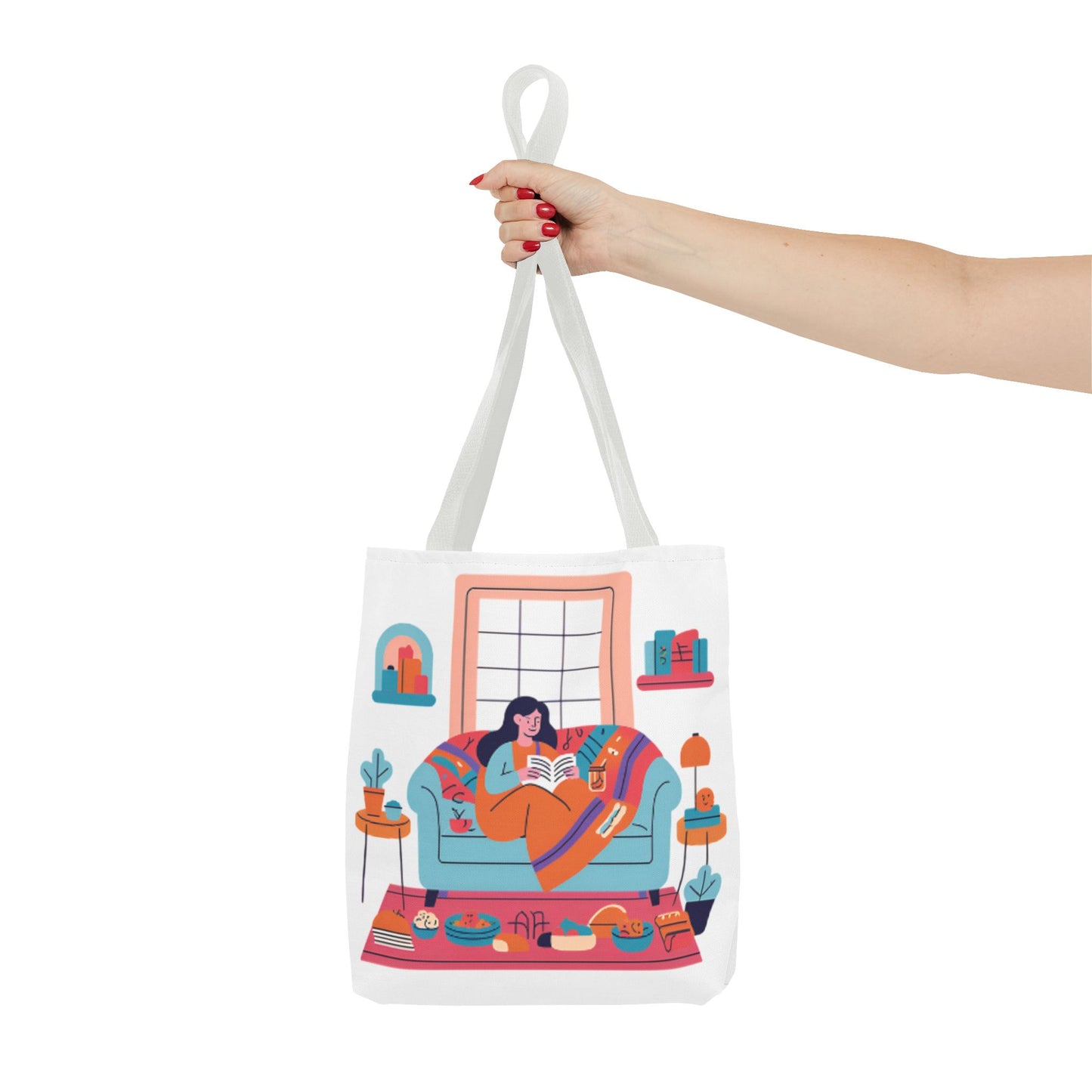 Cozy Reading Tote Bag