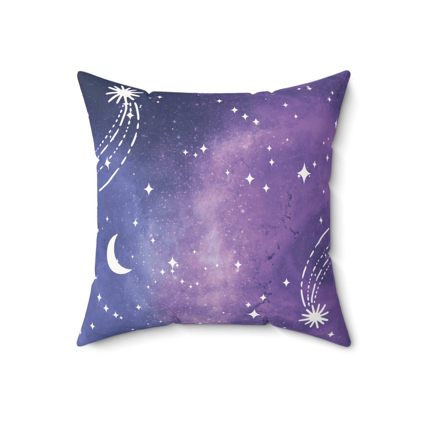 Galactic Wonder Faux Suede Square Pillow