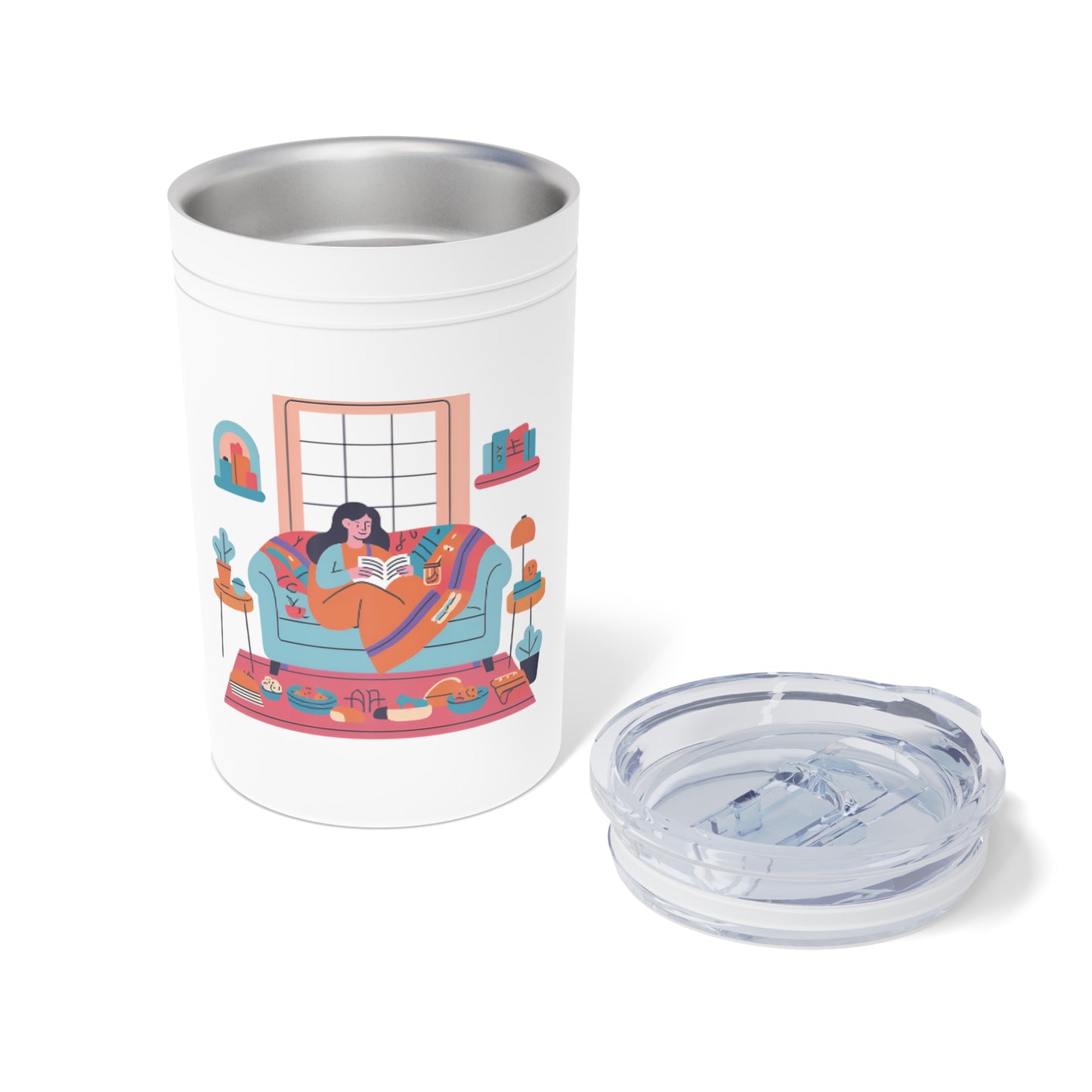 Cozy Reader Tumbler - 11oz Vacuum InsulatedTumbler