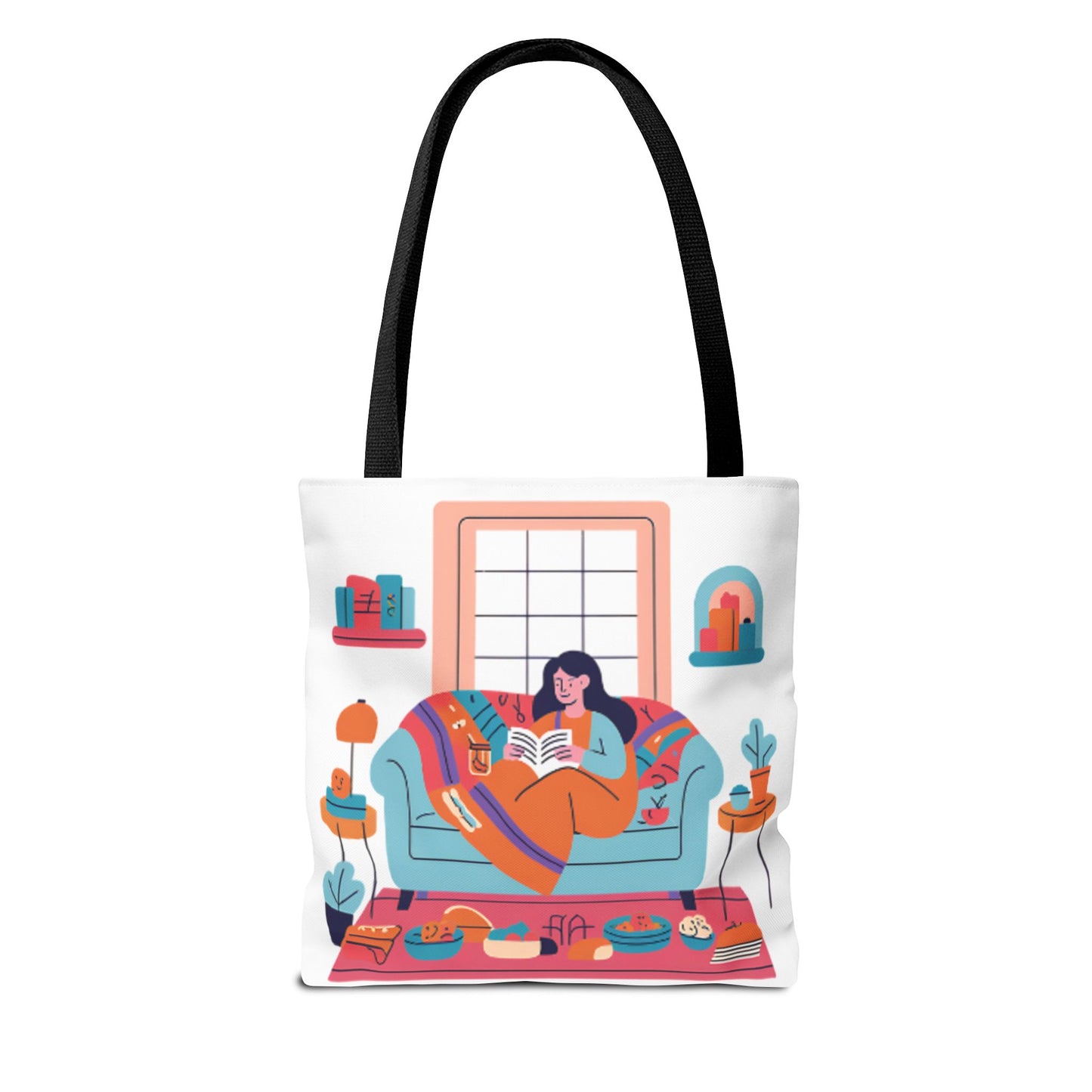 Cozy Reading Tote Bag