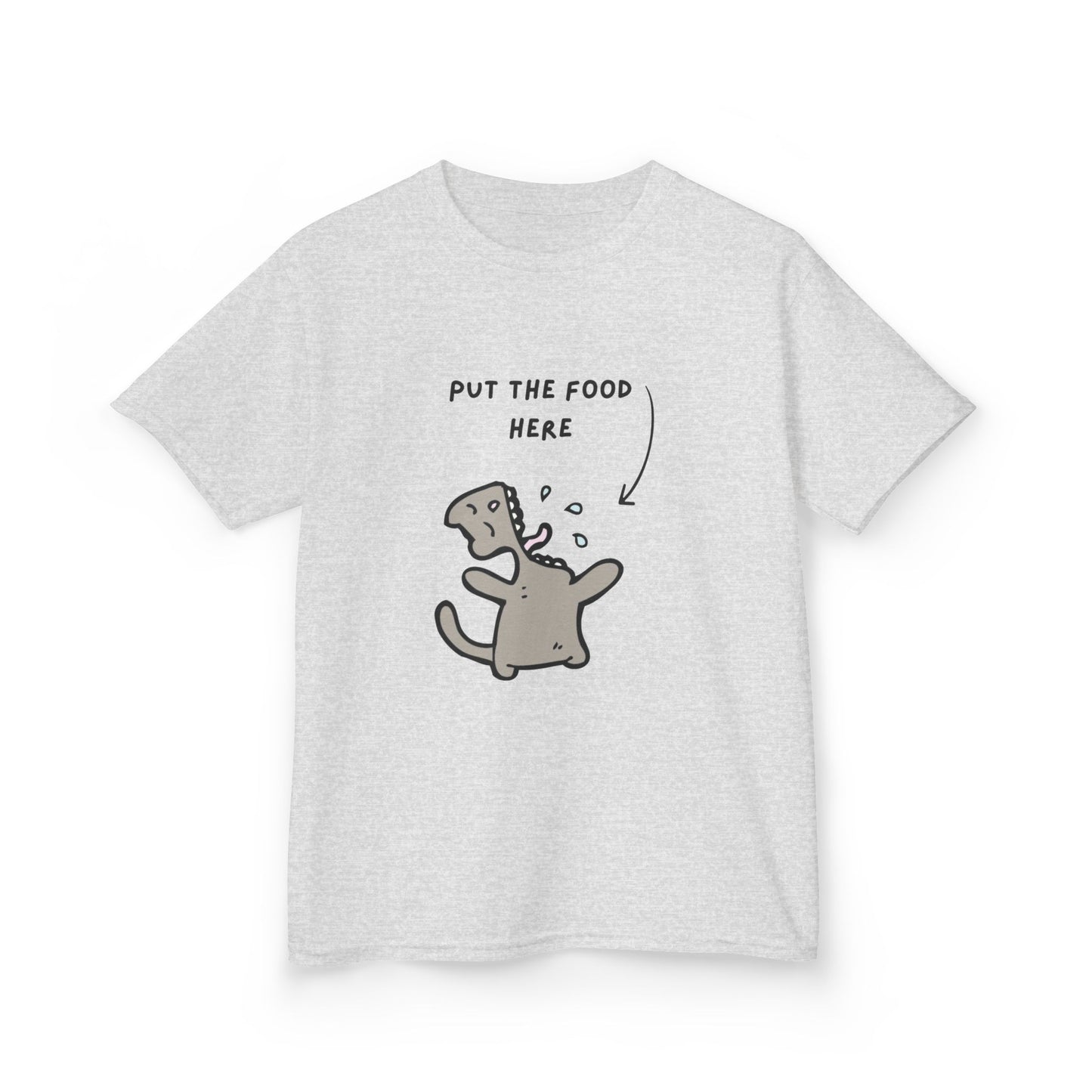 Cute Kids T-Shirt: 'Put the Food Here'