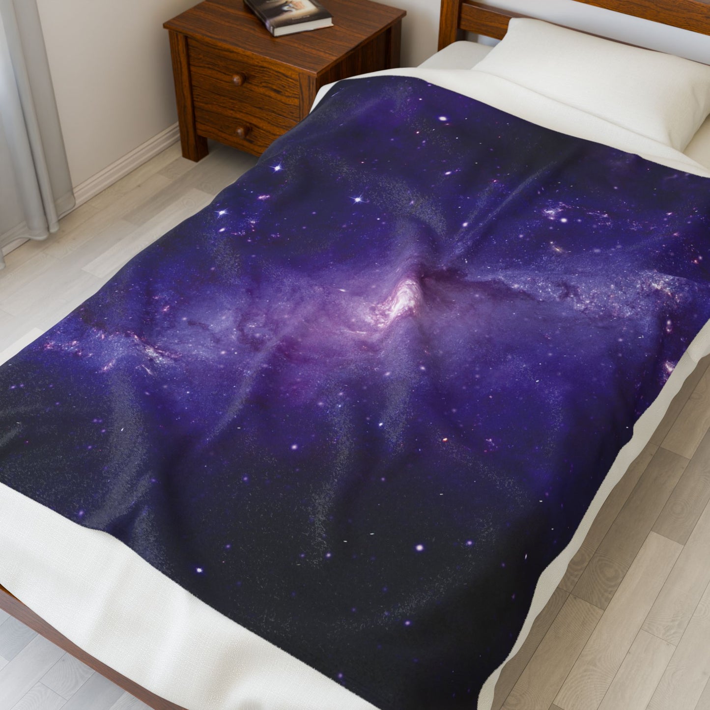 "Galactic Wonder" Velveteen Plush Blanket