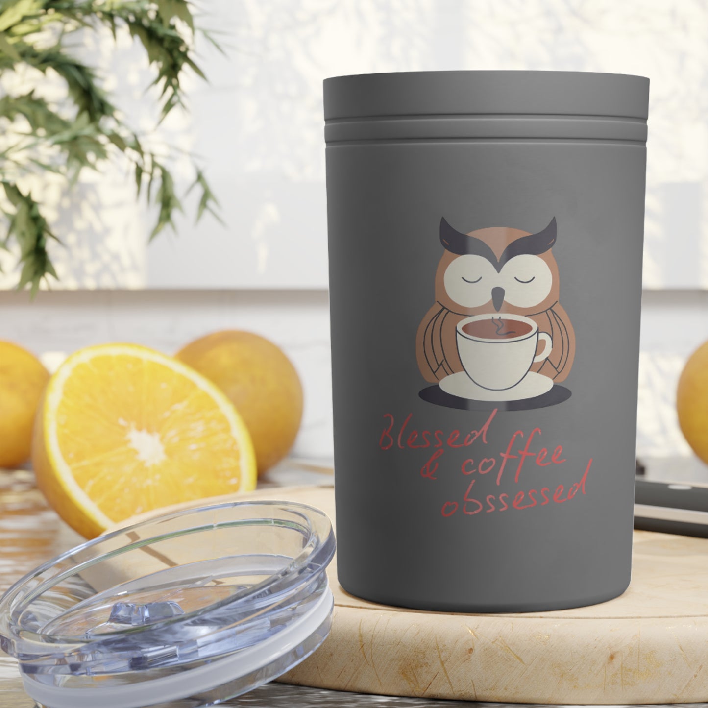 Blessed & Coffee Obsessed Tumbler | 11oz Vacuum Insulated Travel Mug