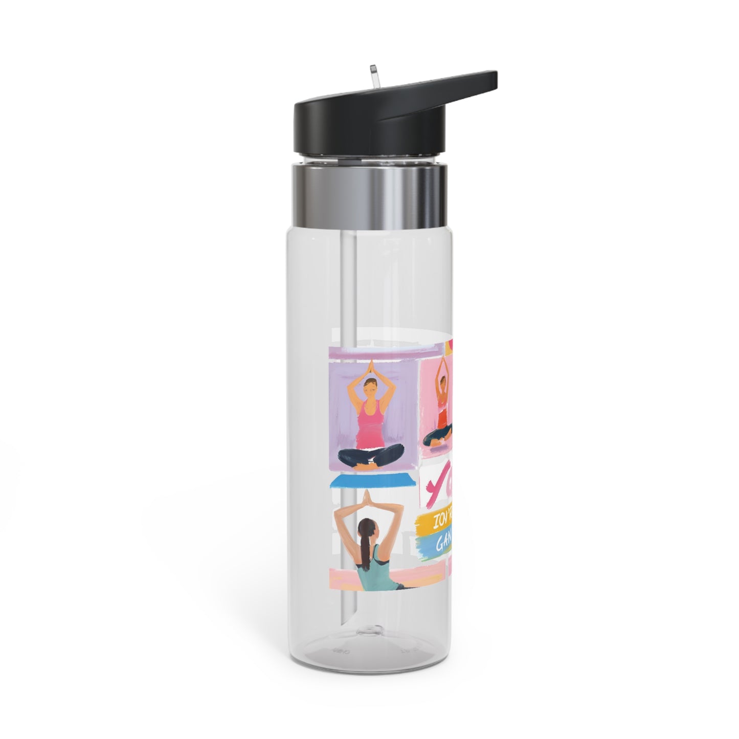 Yoga-Inspired Sport Bottle | 20oz Tritan Water Bottle for Fitness Enthusiasts