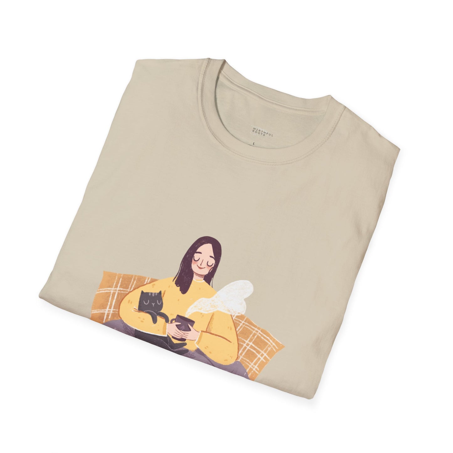 Family Time Unisex Softstyle T-Shirt - Cozy Vibes for Cat Lovers