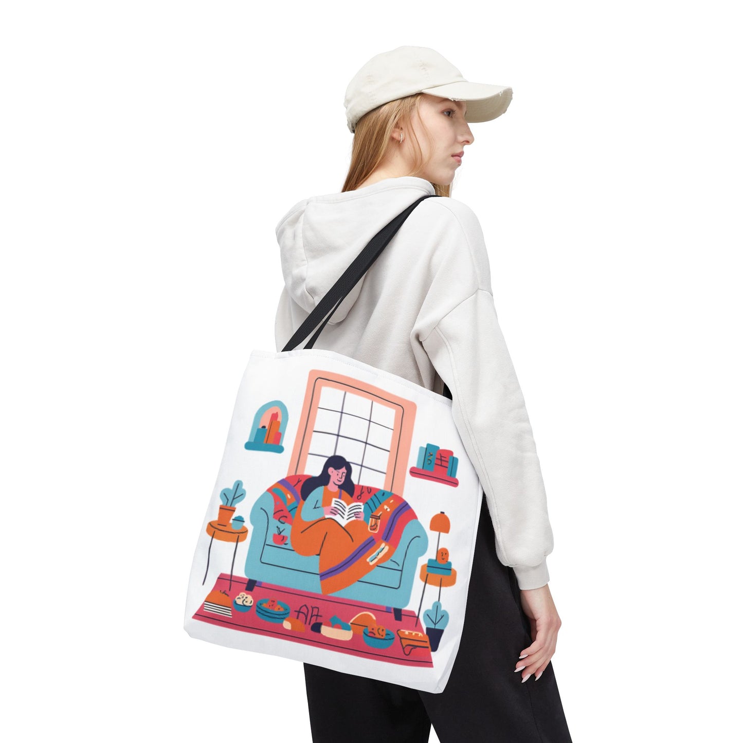 Cozy Reading Tote Bag