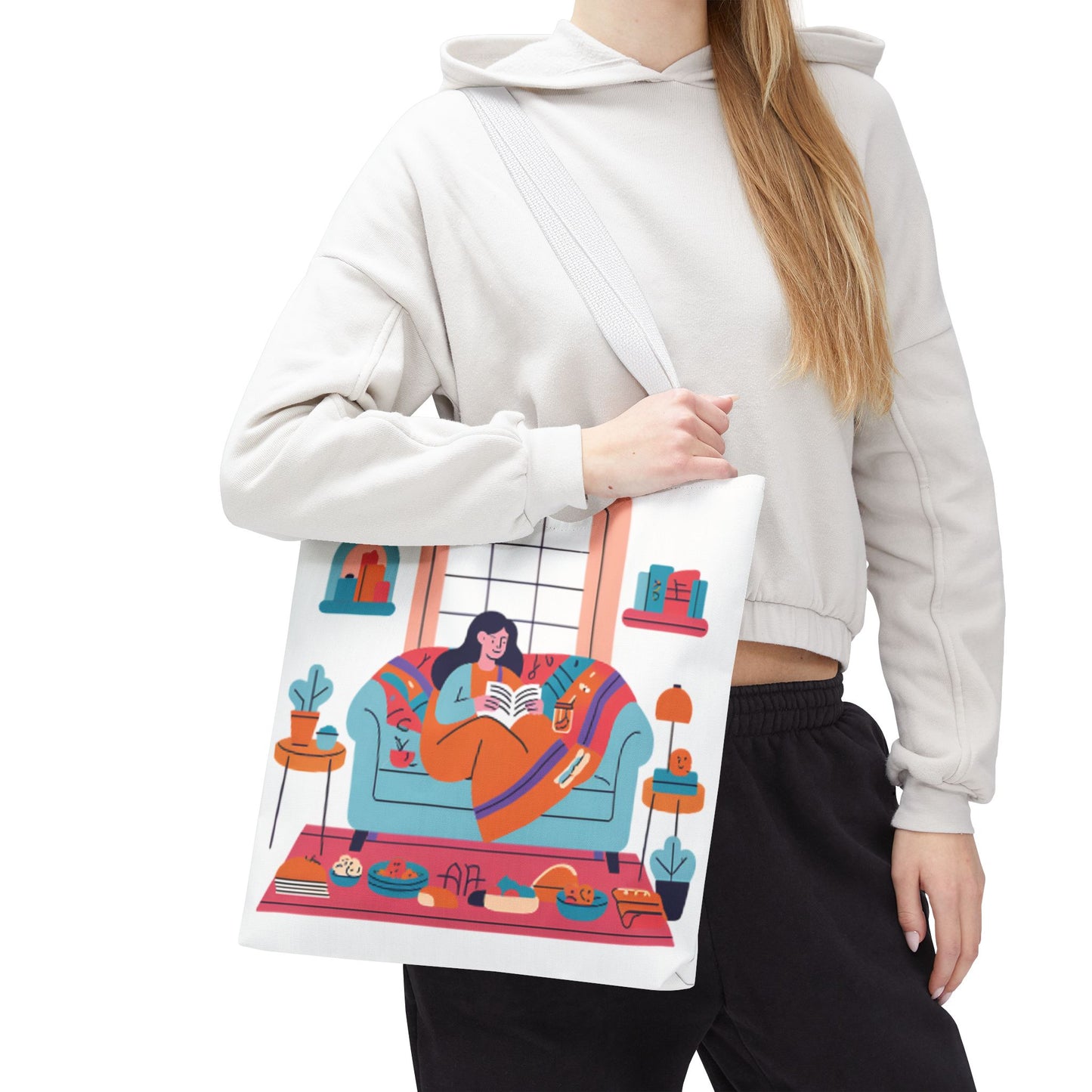 Cozy Reading Tote Bag