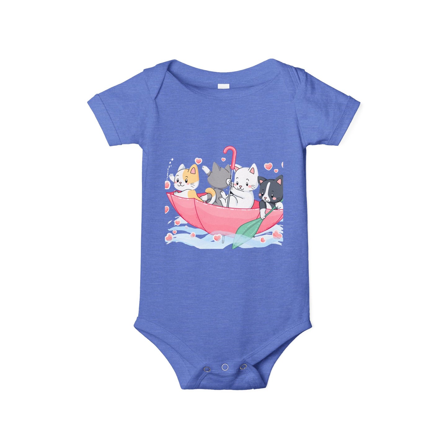 Adorable Cat Boat Infant One Piece - Cute Baby Bodysuit for Animal Lovers