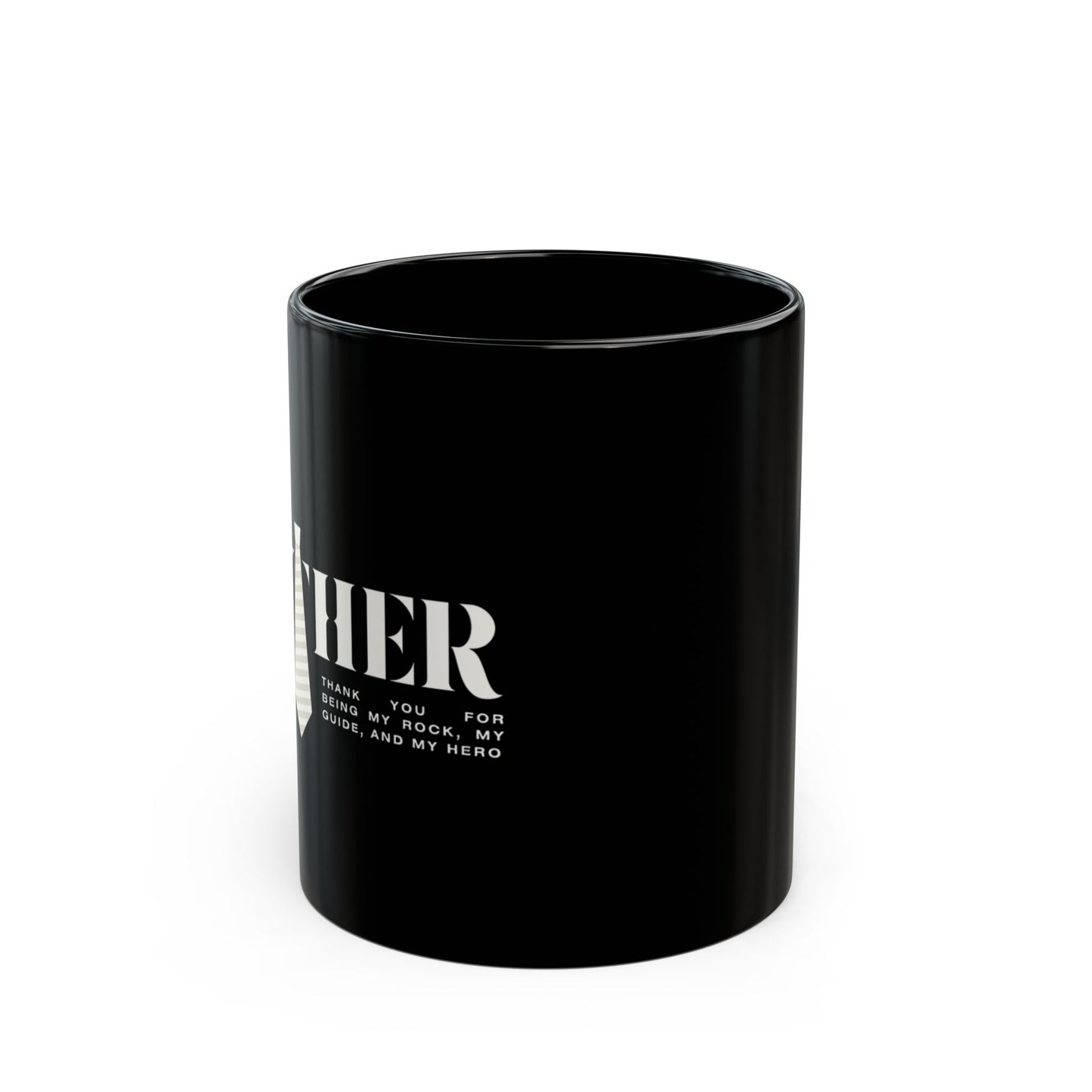 Black Mug for Superhero Dad, 11oz & 15oz