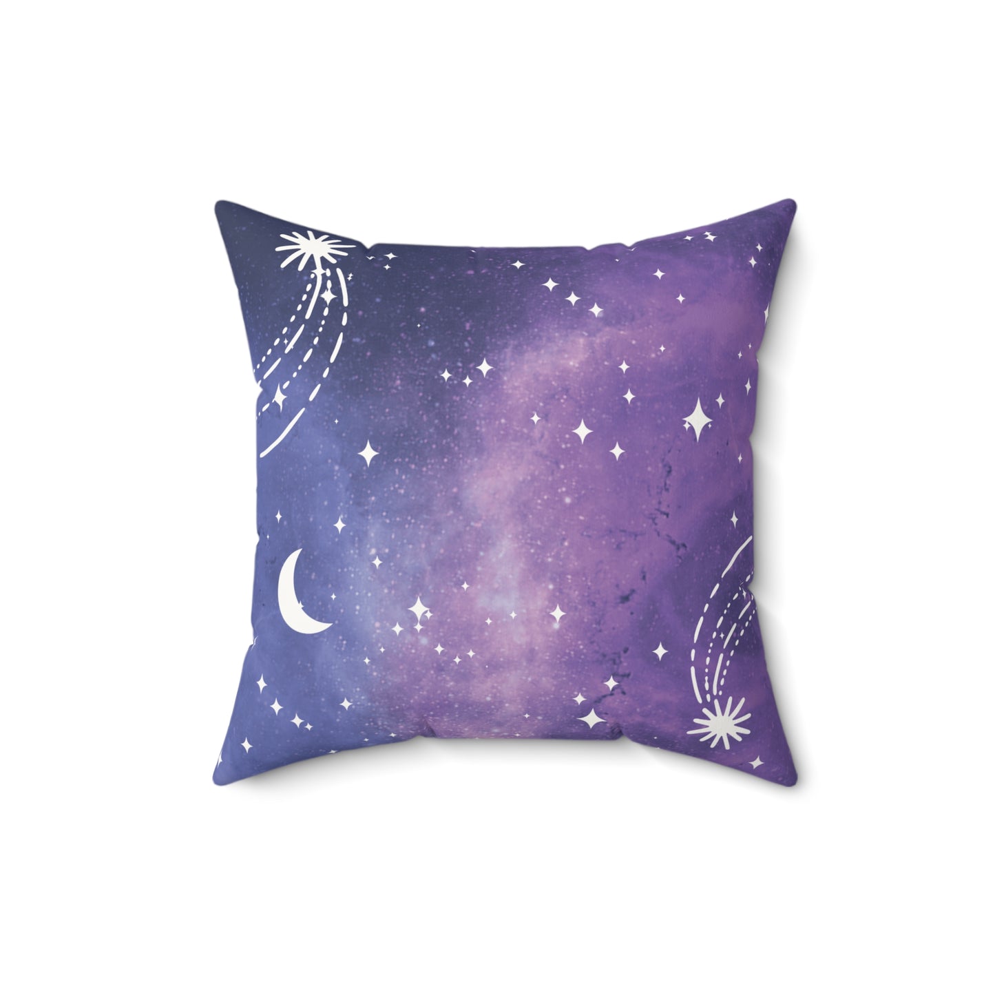 Galactic Wonder Faux Suede Square Pillow