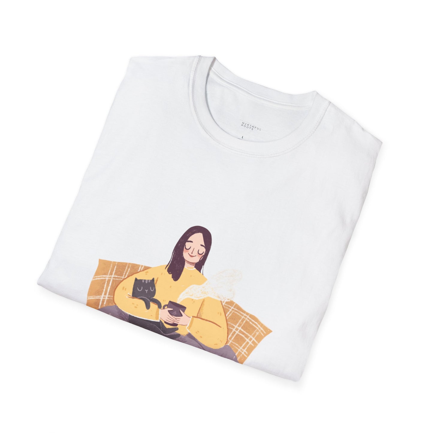 Family Time Unisex Softstyle T-Shirt - Cozy Vibes for Cat Lovers