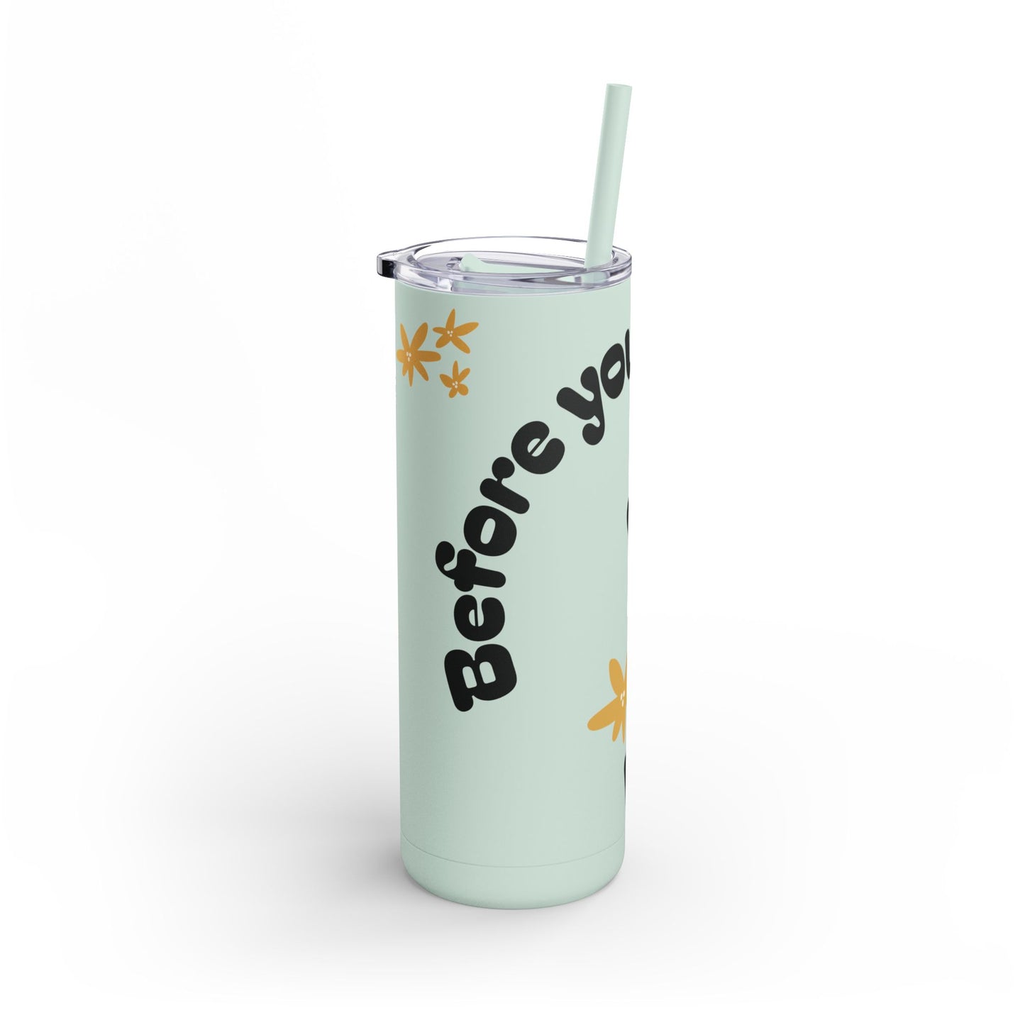 Vibrant 20oz Skinny Tumbler - 'Yes it's Vodka..' Design, Perfect for Daily Hydration