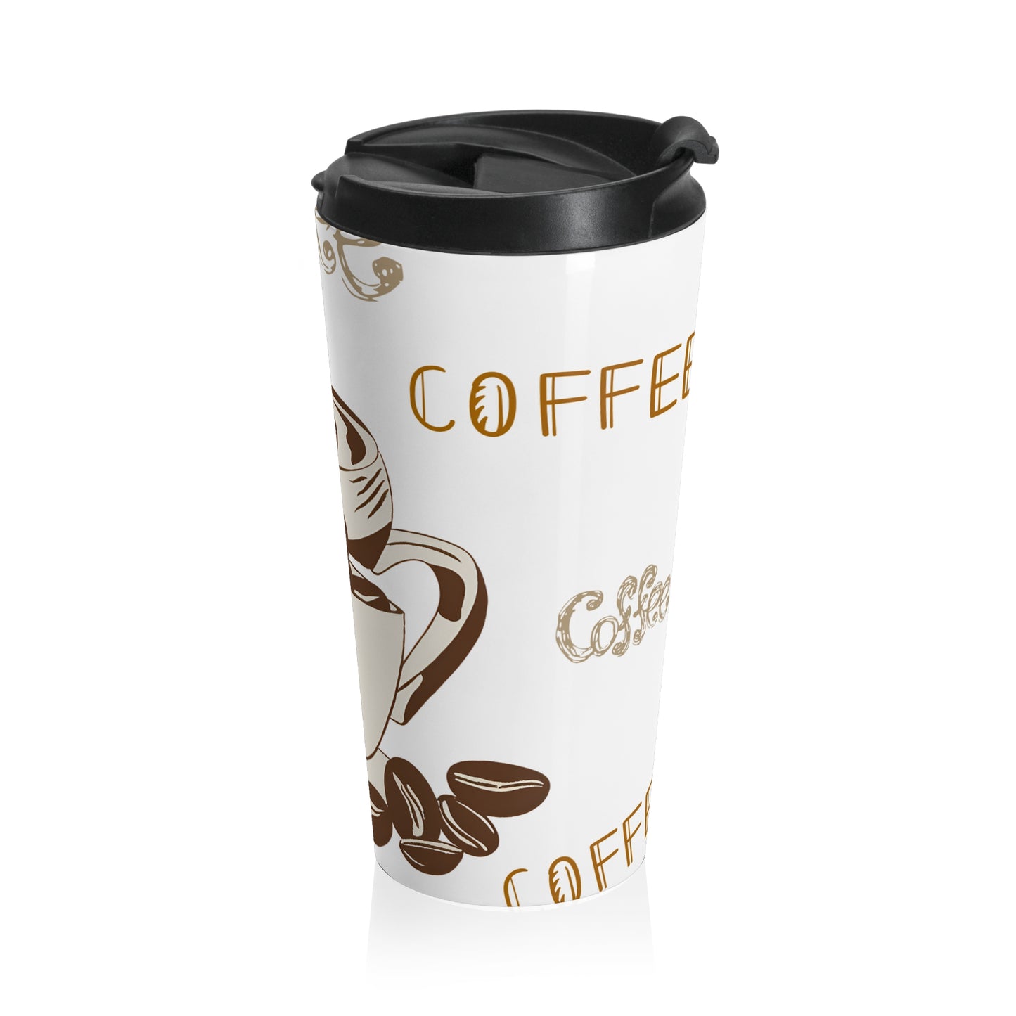 Coffee Lovers Stainless Steel Travel Mug - Perfect for On-the-Go!