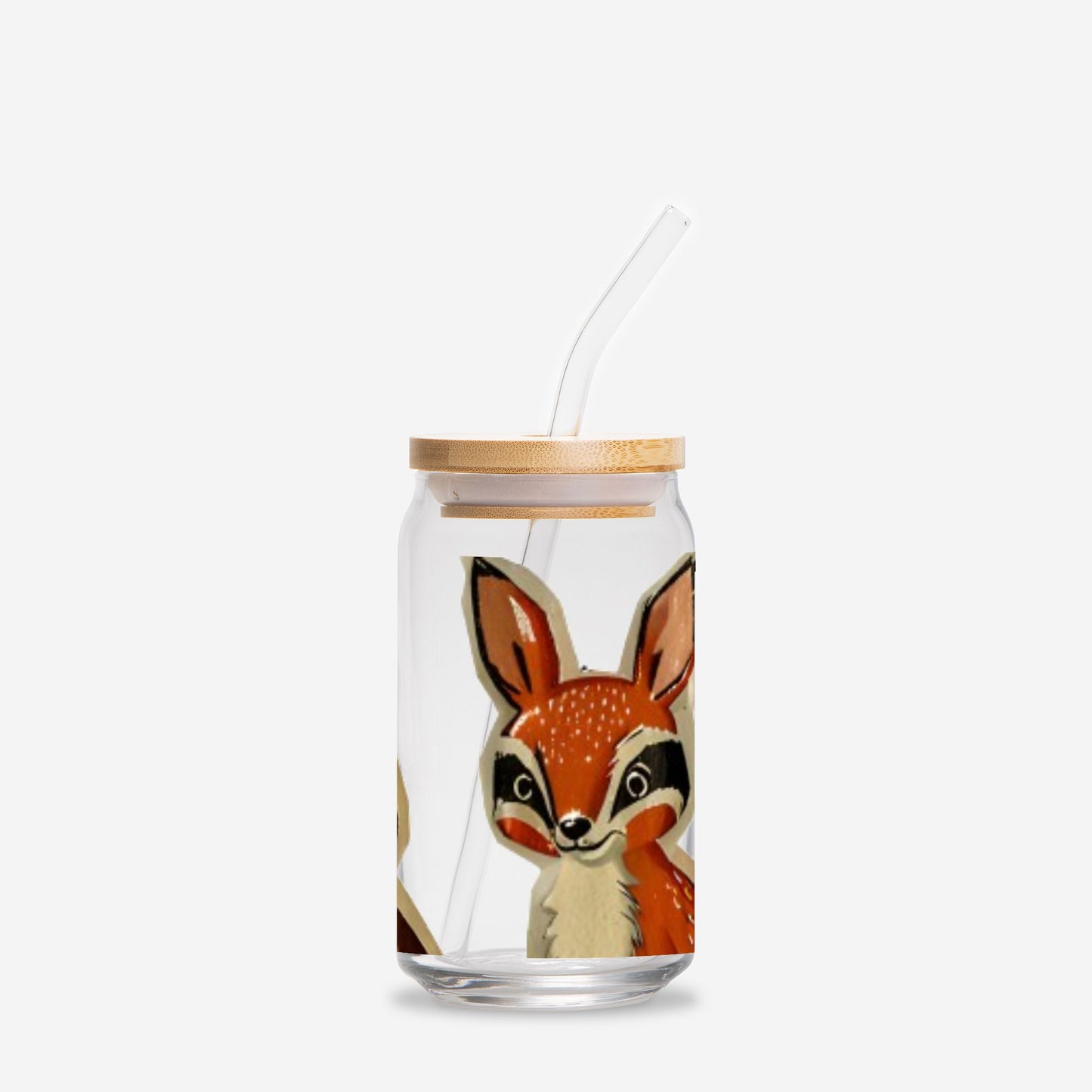 Woodland Friends Glass Can 16oz
