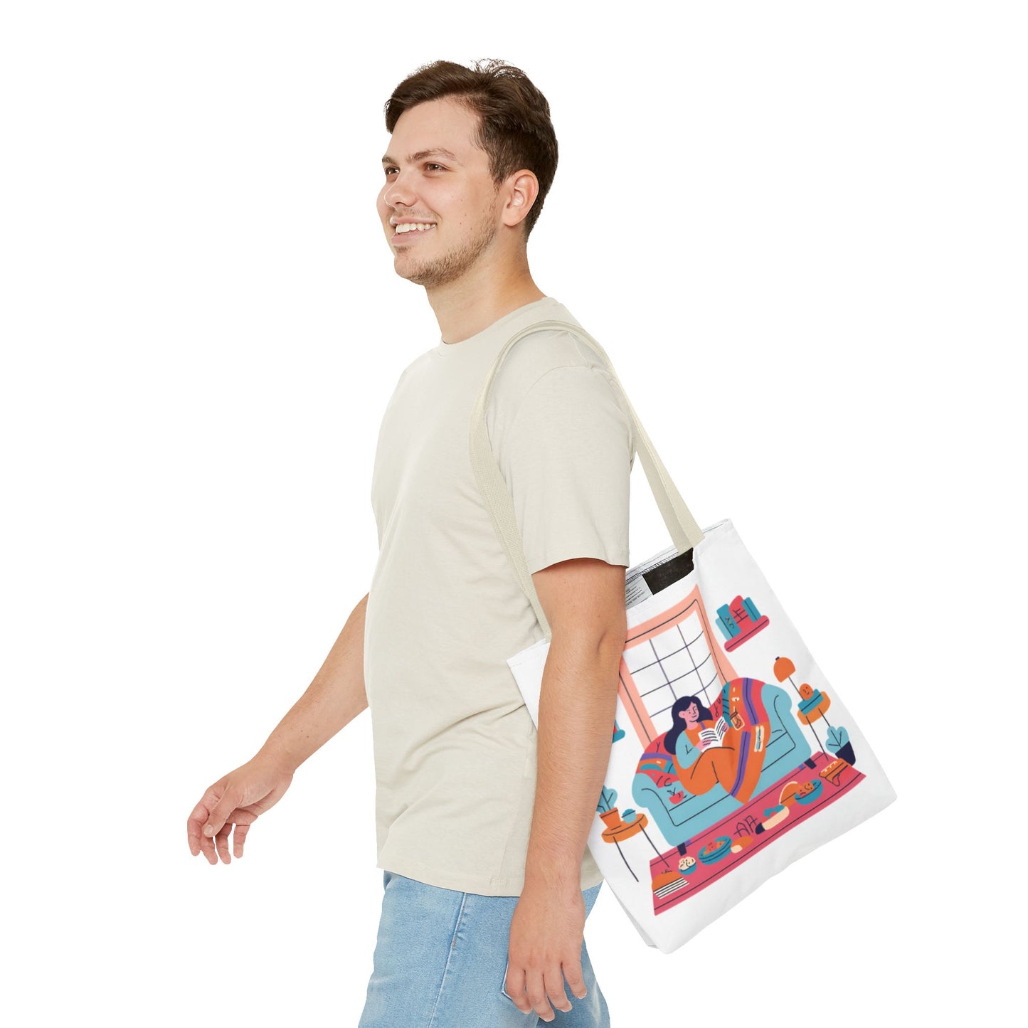 Cozy Reading Tote Bag