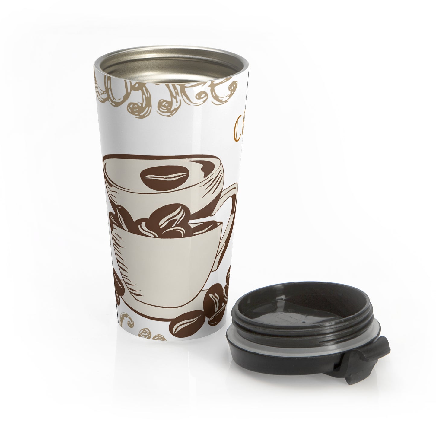 Coffee Lovers Stainless Steel Travel Mug - Perfect for On-the-Go!