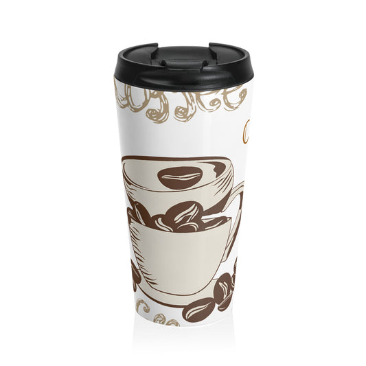 Coffee Lovers Stainless Steel Travel Mug - Perfect for On-the-Go!