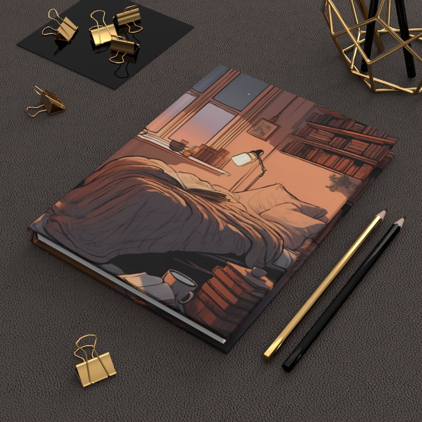 Cozy Bedroom Hardcover Journal - Perfect for Reflection and Inspiration