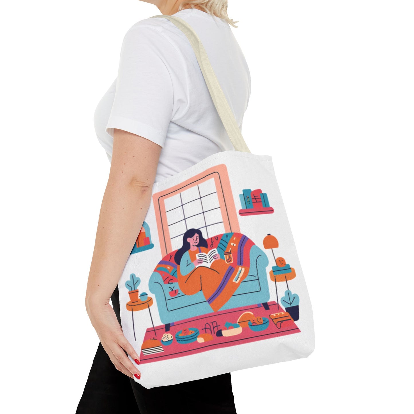 Cozy Reading Tote Bag