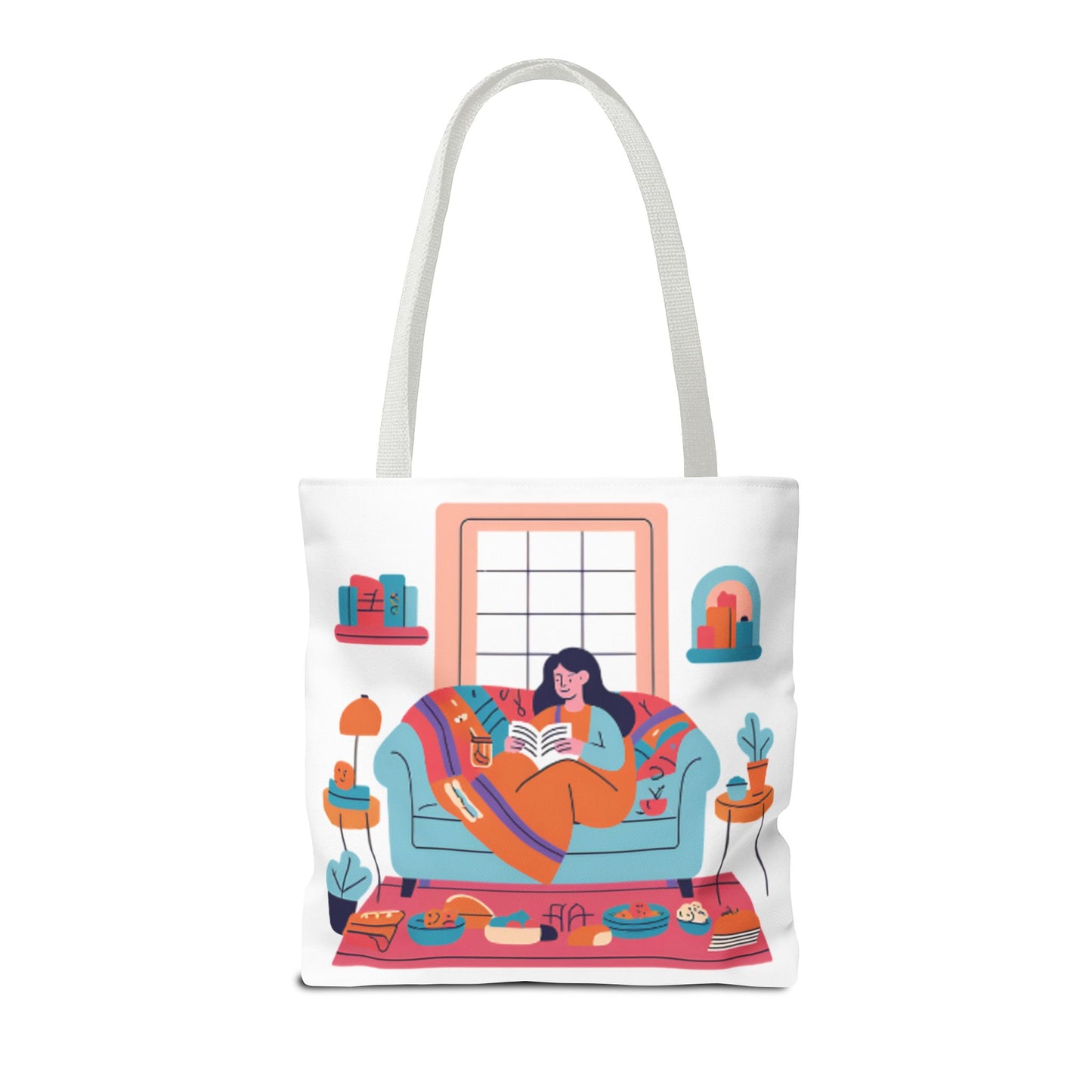 Cozy Reading Tote Bag