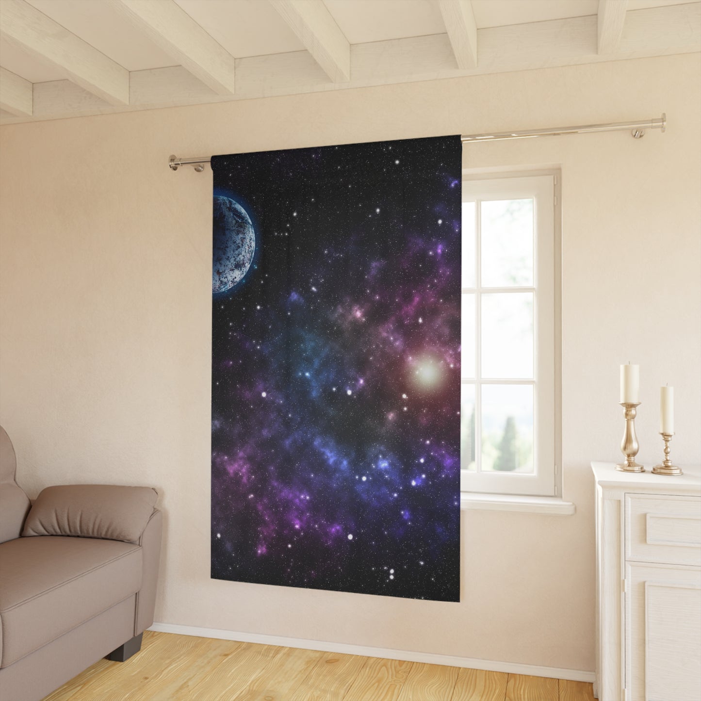 Galactic Wonder Window Curtain, 1pc