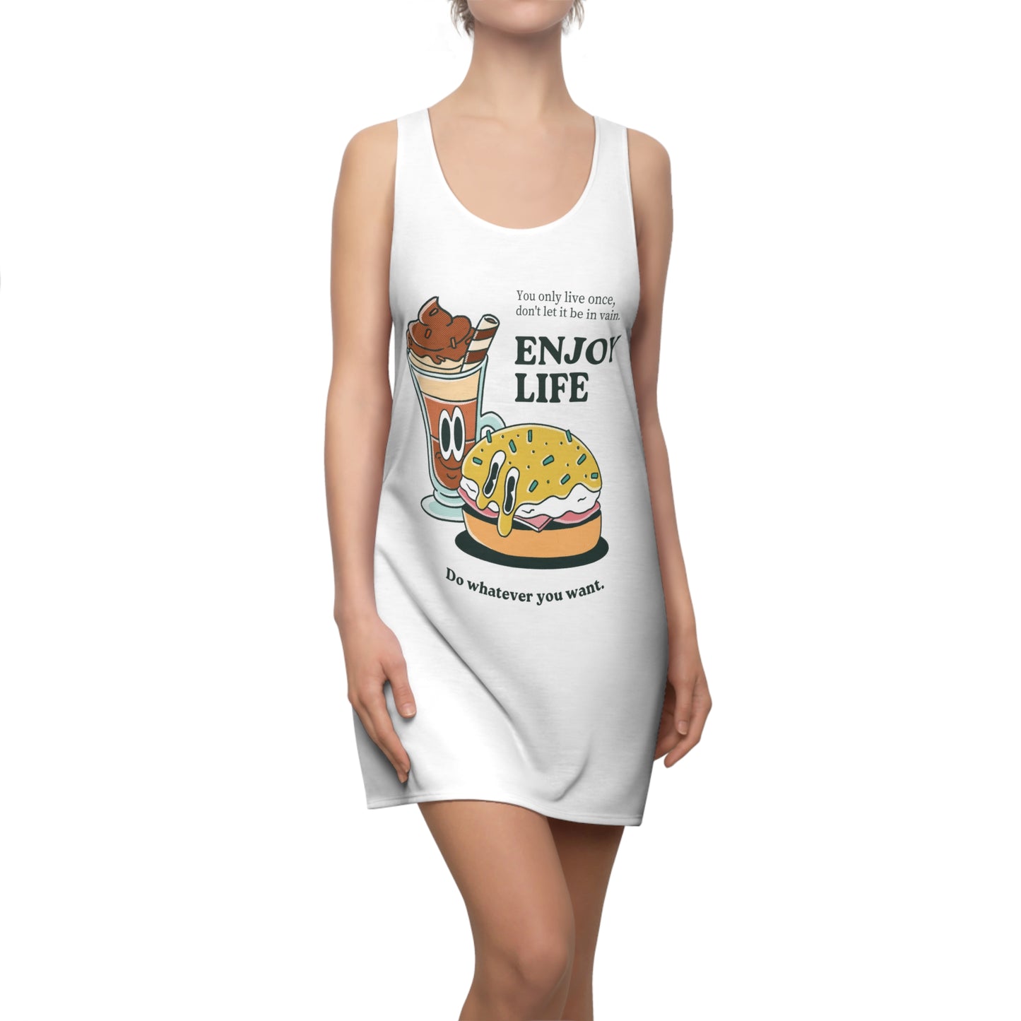 Enjoy Life Women's Cut & Sew Racerback Dress