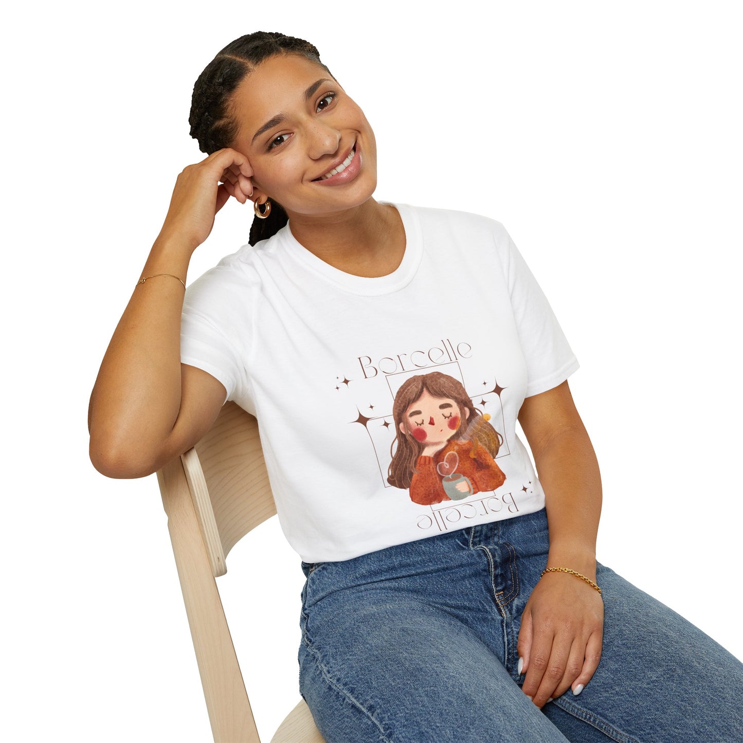 Cute Illustrated Unisex T-Shirt - 'Barceló' Design