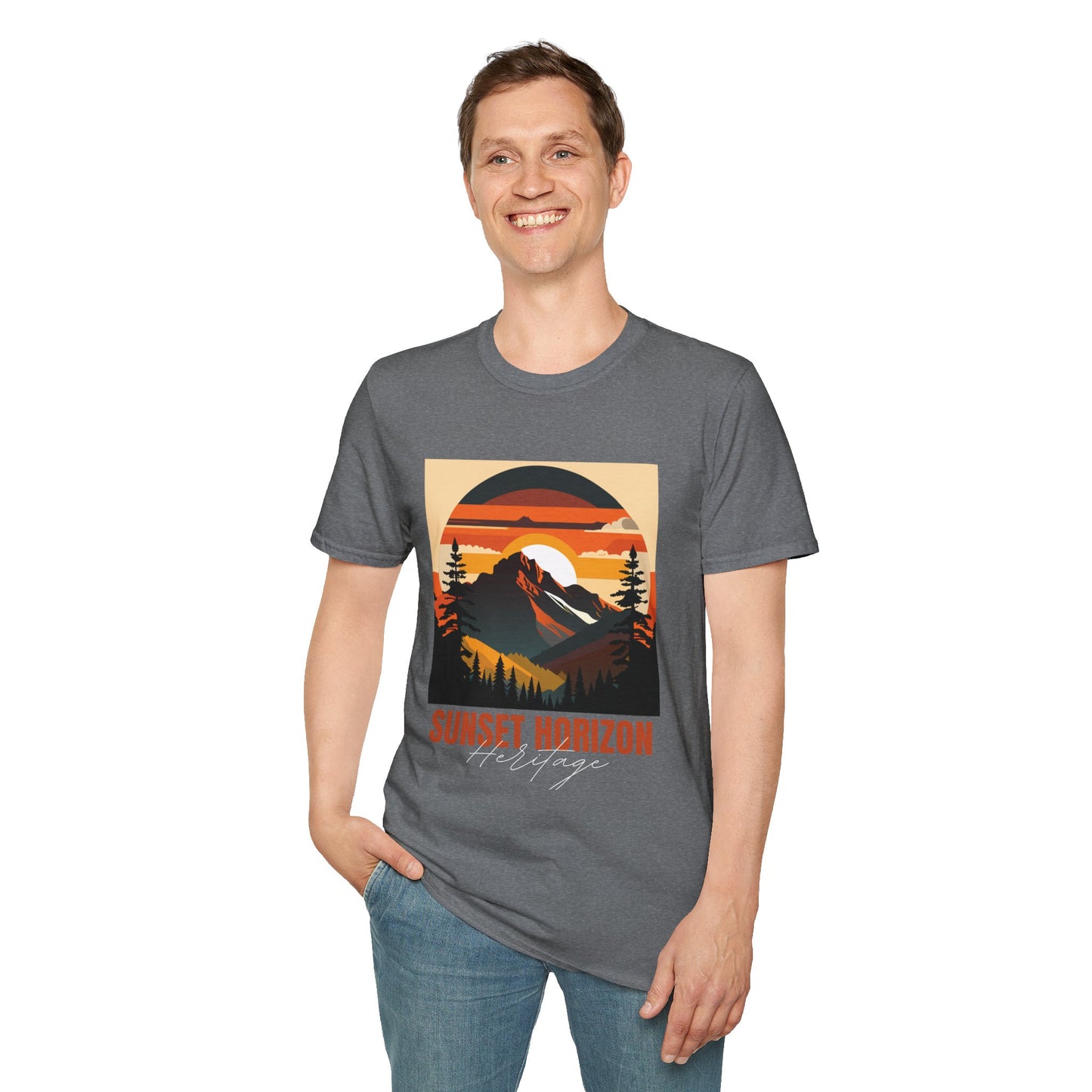 Sunset Horizon Unisex Softstyle T-Shirt