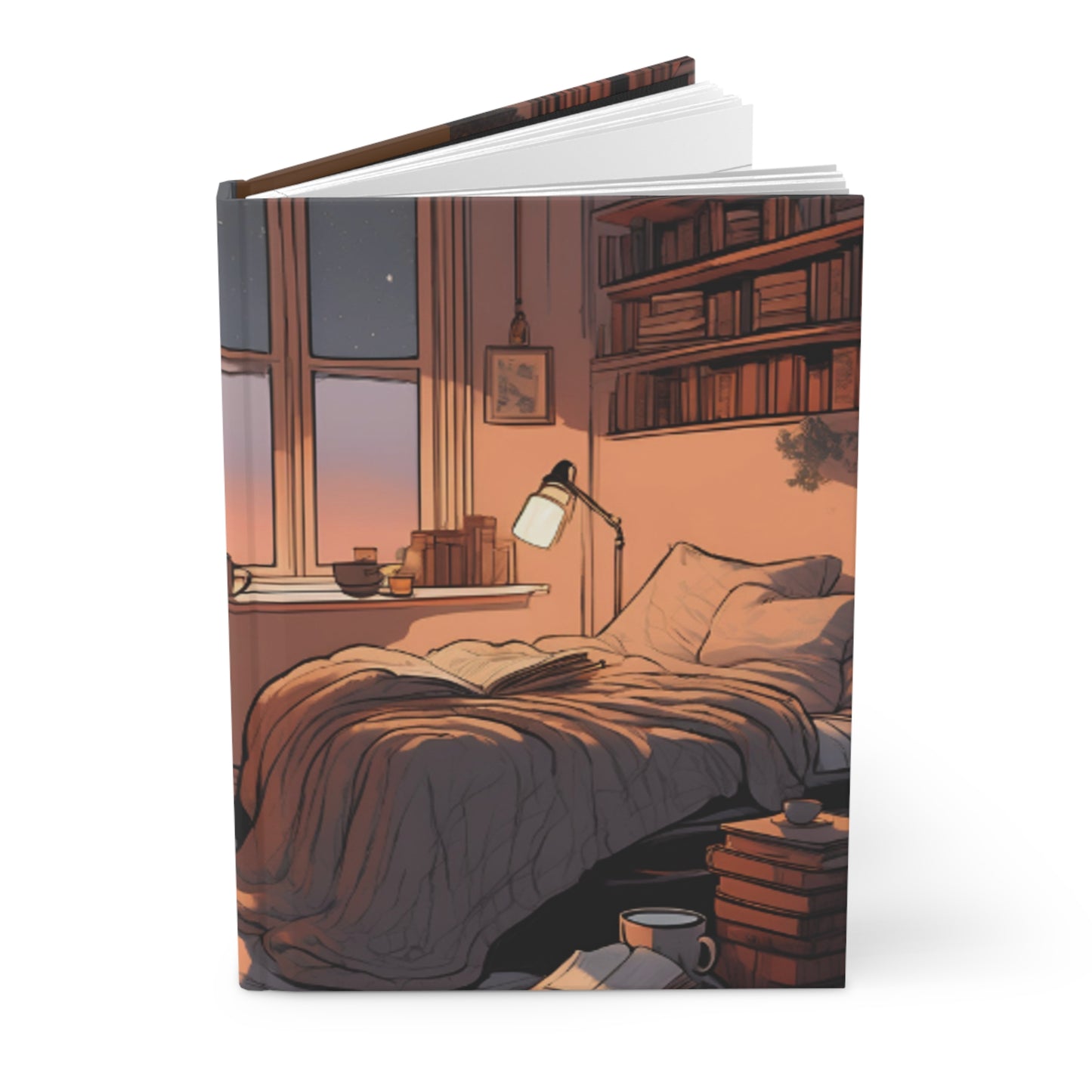 Cozy Bedroom Hardcover Journal - Perfect for Reflection and Inspiration
