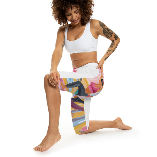 Yoga-Inspired Women’s Capri Leggings - Vibrant Fitness Activewear