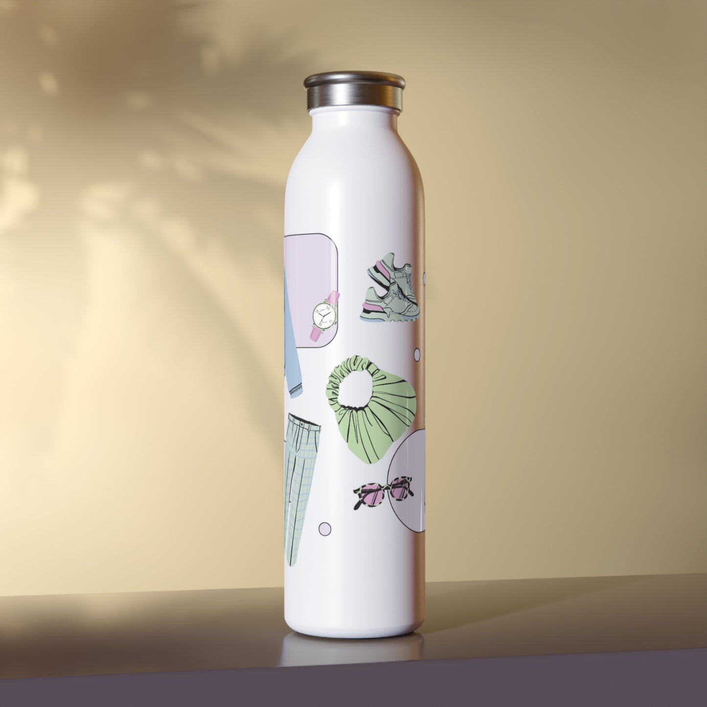 'Fashion for Days' Slim Water Bottle
