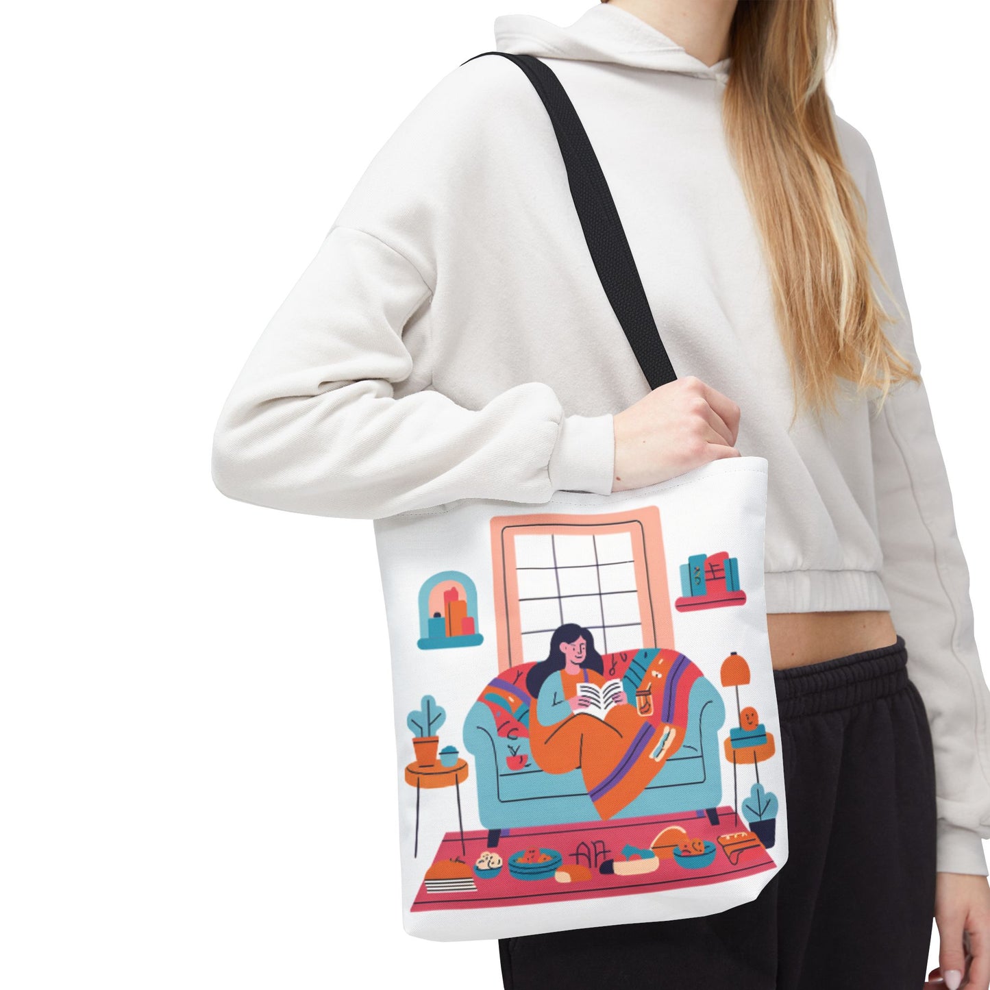 Cozy Reading Tote Bag